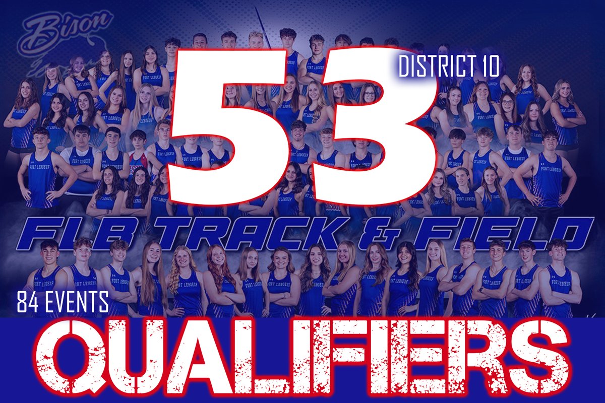 Good Luck to our DISTRICT 10 competitors who will be battling for the top spots in the District and trying to punch their ticket to the State Championships. We have a staggering 53 qualifiers who will be competing in 84 events at SRU! LIVE RESULTS milesplit.live/meets/687622