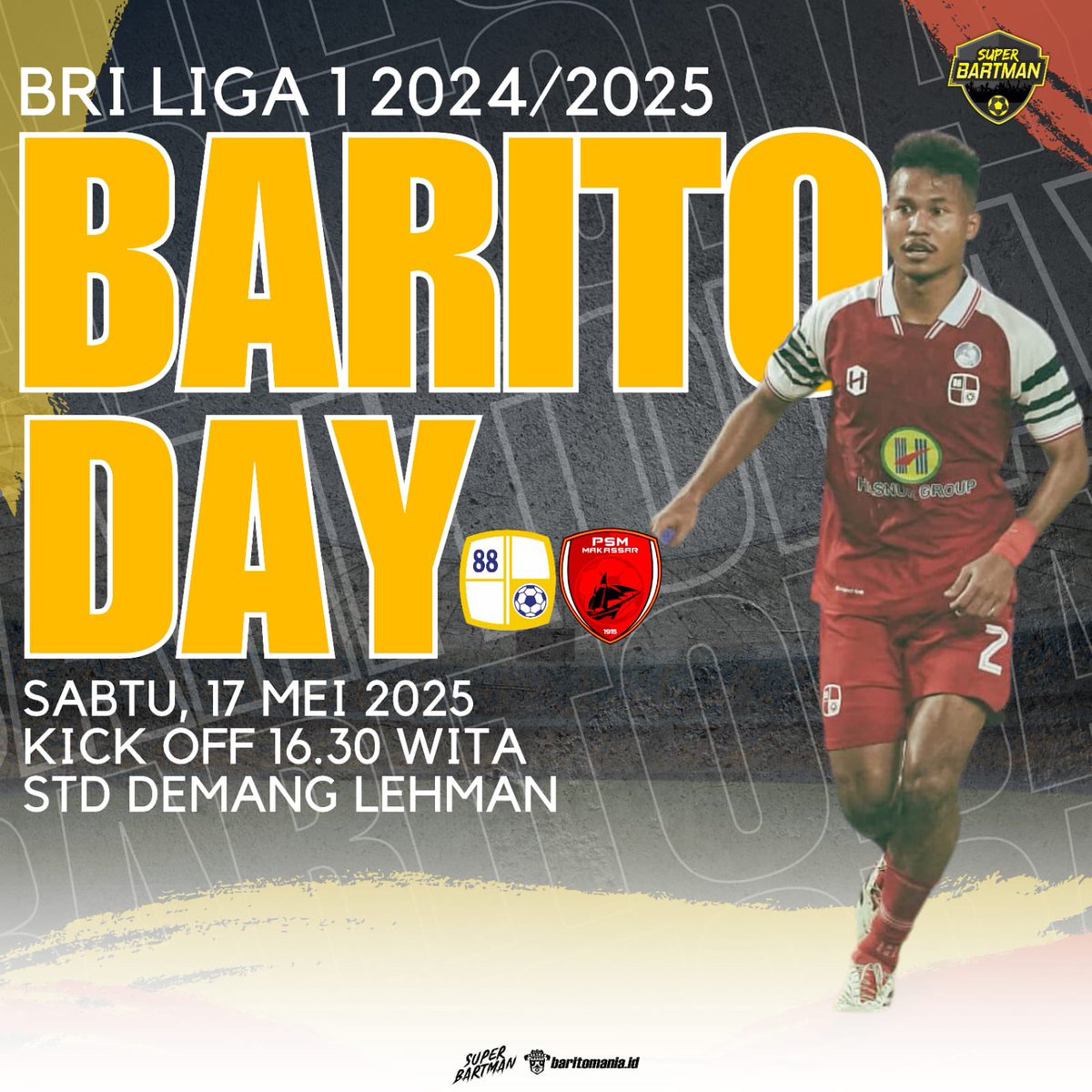 BaritoMania's tweet photo. KERAHKAN SEMUA NYA, SORE INI HARUS POIN TIGA!  KITA MENOLAK MENYERAH!✊🏼

WASAKA!🔥#BaritoDay https://t.co/OsZHl0DJVx