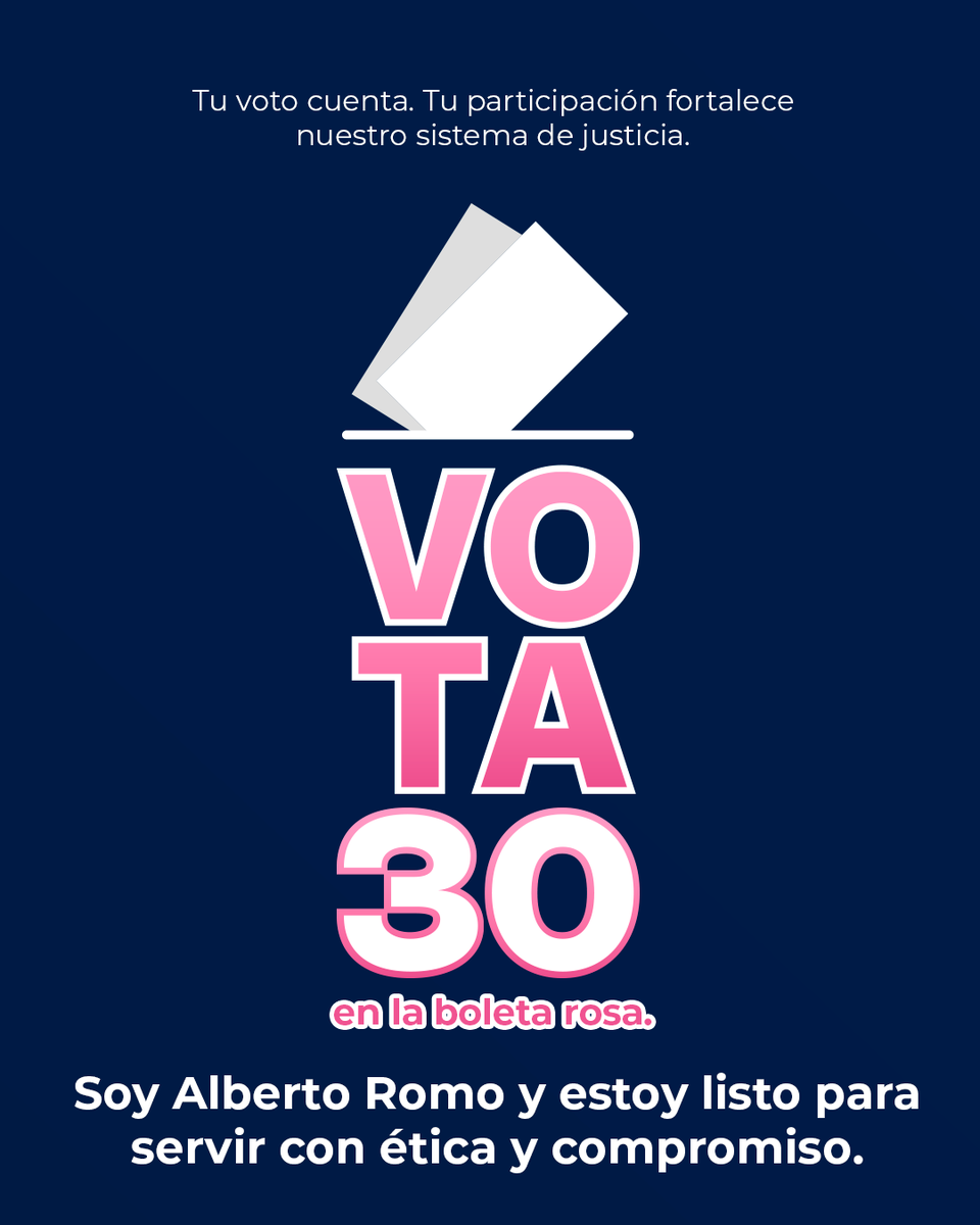 AlbertoRommx's tweet photo. ¿Primera vez que votas? ¿O simplemente quieres asegurarte de cómo será el proceso?

Ahora puedes practicar desde casa 🔍 Simula cómo marcar tu boleta, conoce tus opciones y llega con claridad a la jornada electoral. 
✅ Y este 1 de junio… Vota #30 en la boleta rosa. https://t.co/2PLPiM46aH