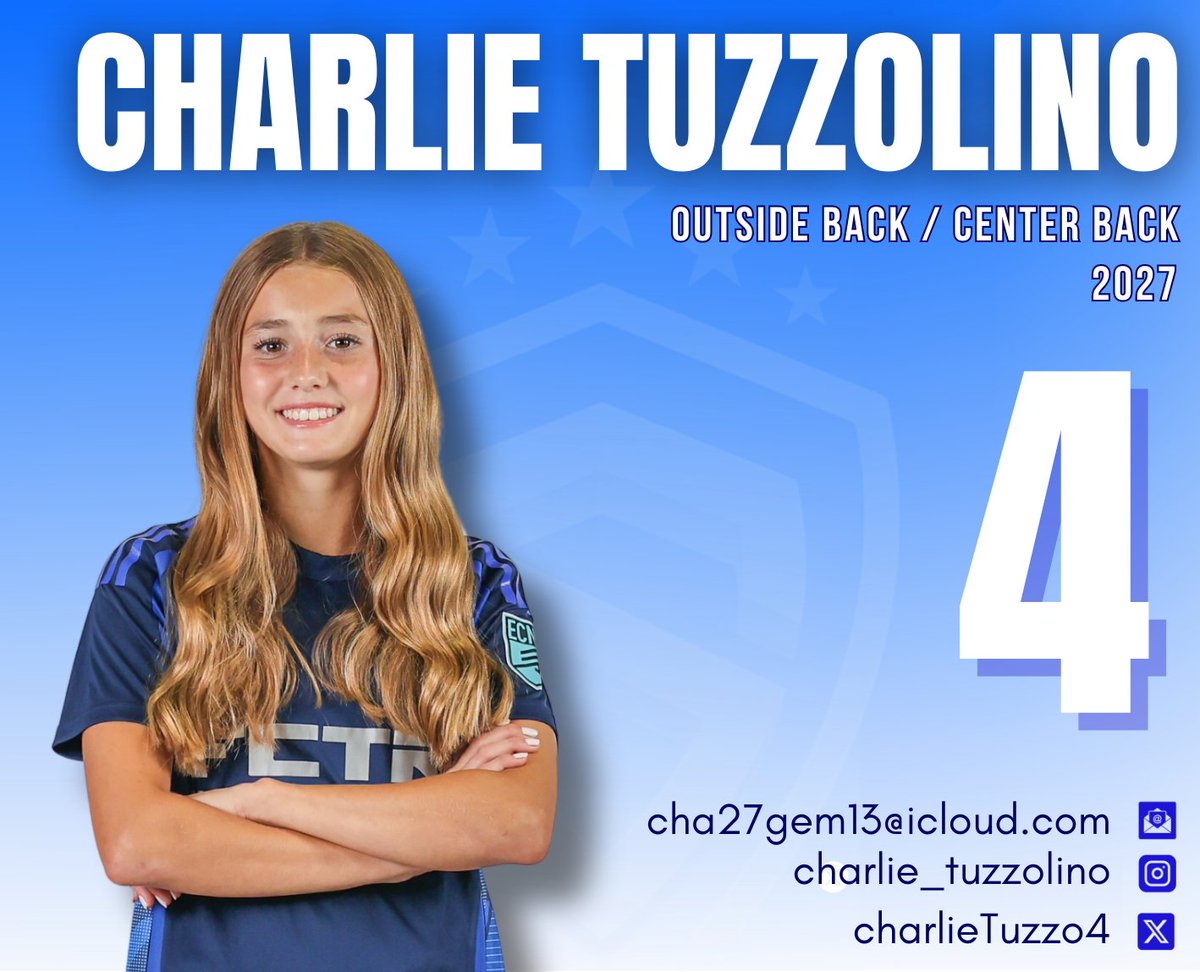 StingECNL09's tweet image. Meet Charlie #4, Class of 2027 @CharlieTuzzo4
Highlights:
U15 USYNT Dallas ID Center 2X
U14 USYNT Central Region Mini Camp
U14 USYNT Dallas ID Center 3X
2024 Texas High School 6A State Champion
2024 Texas Girls Coaches Association All State Team
2024 District 5-6A High School…