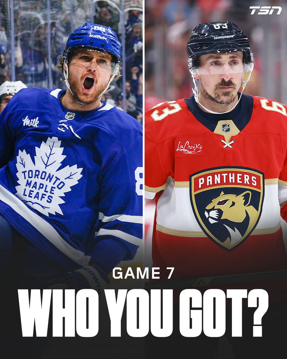 TSN_Sports's tweet image. THE LEAFS HAVE FORCED A GAME 7... WHO YOU GOT?
