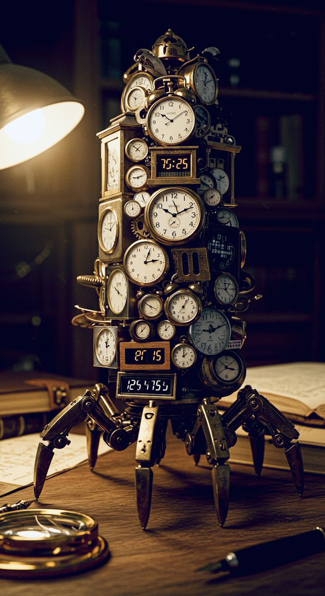 cipher_vortex's tweet photo. #AIart #SciFiArt #InsectArt #DigitalArt #GenerativeArt #CyberInsect #Biomechanical #RobotInsect #FuturisticArt #AIアート #AIイラスト
QT with your Timepiece art https://t.co/FfCaUqGpt4
