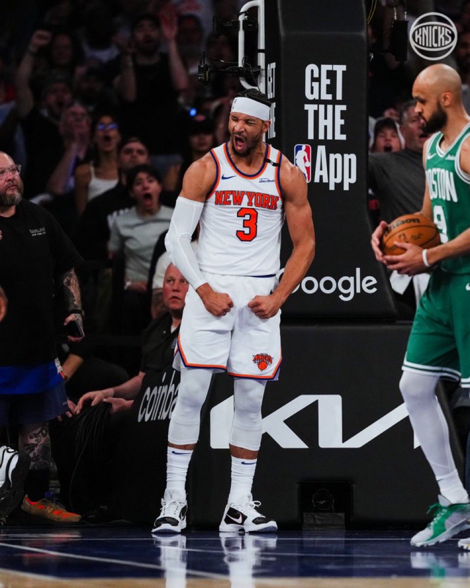 NOVA KNICKS TO THE CONFERENCE FINALS.

Their stats tonight:

Jalen Brunson: 23 points, 6 rebounds, 6 assists 

Mikal Bridges: 22 points, 4 rebounds, 3 assists, 2 blocks.

Josh Hart: 10 points, 11 rebounds, 11 assists.

Complete domination from these Wildcats all series.