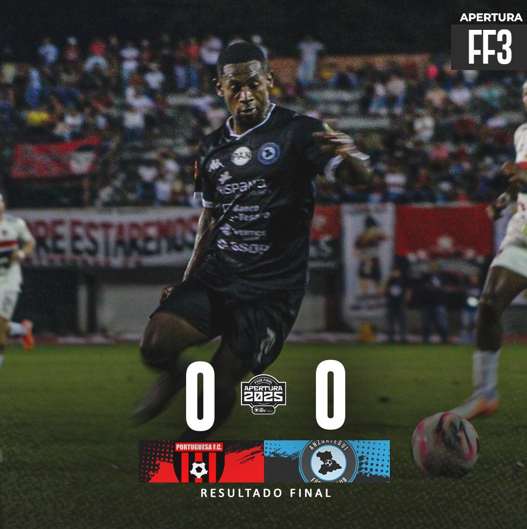 ⚽ | Resultado Final en el Estadio José Antonio Páez.

Anzoátegui sumó en un duelo más que disputado por la tercera fecha de la Fase Final del Apertura en la Liga FUTVE

#LigaFUTVEBancoDeVenezuela #SomosAnzoategui 🔵