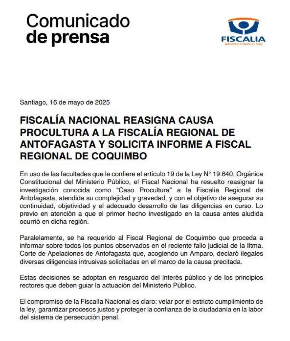 psc_cristiano's tweet photo. Una vergüenza nacional lo que ha ocurrido. Luego de dos años de investigación, el Fiscal Cooper es removido del Caso Procultura. Aquí hay presiones políticas para que no salga a luz la verdad. https://t.co/OabJgl6TqN