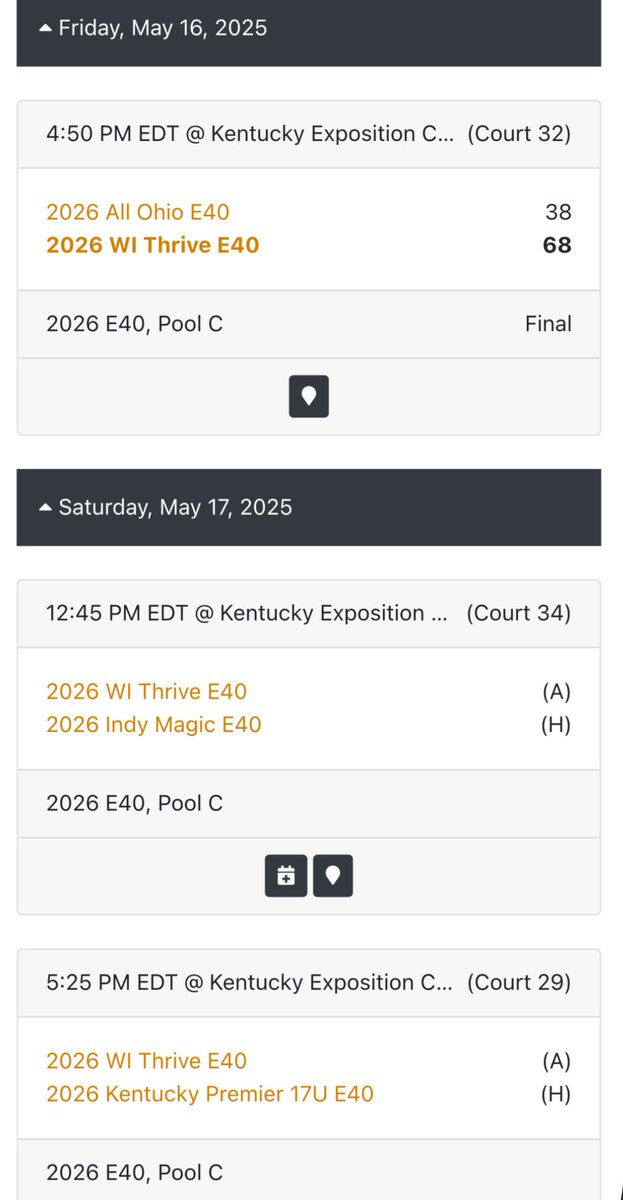 Coach Pep (@coach_peplinski) on Twitter photo <a href="/ThriveWi/">Wi Playmakers THRiVE Basketball</a> starting off 🔥 at The Classic!
Verbal Commits:
#0 <a href="/ady_ketterhagen/">Ady Ketterhagen</a> & #1 <a href="/rketty_hoops/">Riley Ketterhagen</a> - <a href="/gbphoenixwbb/">Green Bay Women’s Basketball</a>
#2 <a href="/elliebuss4/">ellie buss</a> - <a href="/MaryvilleWBB/">Maryville Women's Basketball</a>
👀 2026’s
#3 <a href="/brynnkrull3/">Brynn Krull</a>
#5 <a href="/joy_krull/">Joy Krull</a>
#11 <a href="/avakochh/">Ava Koch</a>
#20 <a href="/LaynaPetersen20/">Layna Petersen</a>
#22 <a href="/TayMaass/">Tay Maass</a>
#55 <a href="/power_catie/">Catie Power</a>
👀 2027 #4 <a href="/elle_krull/">Elle Krull</a> <a href="/ThriveWi/">Wi Playmakers THRiVE Basketball</a> starting off 🔥 at The Classic!
Verbal Commits:
#0 <a href="/ady_ketterhagen/">Ady Ketterhagen</a> & #1 <a href="/rketty_hoops/">Riley Ketterhagen</a> - <a href="/gbphoenixwbb/">Green Bay Women’s Basketball</a>
#2 <a href="/elliebuss4/">ellie buss</a> - <a href="/MaryvilleWBB/">Maryville Women's Basketball</a>
👀 2026’s
#3 <a href="/brynnkrull3/">Brynn Krull</a>
#5 <a href="/joy_krull/">Joy Krull</a>
#11 <a href="/avakochh/">Ava Koch</a>
#20 <a href="/LaynaPetersen20/">Layna Petersen</a>
#22 <a href="/TayMaass/">Tay Maass</a>
#55 <a href="/power_catie/">Catie Power</a>
👀 2027 #4 <a href="/elle_krull/">Elle Krull</a>