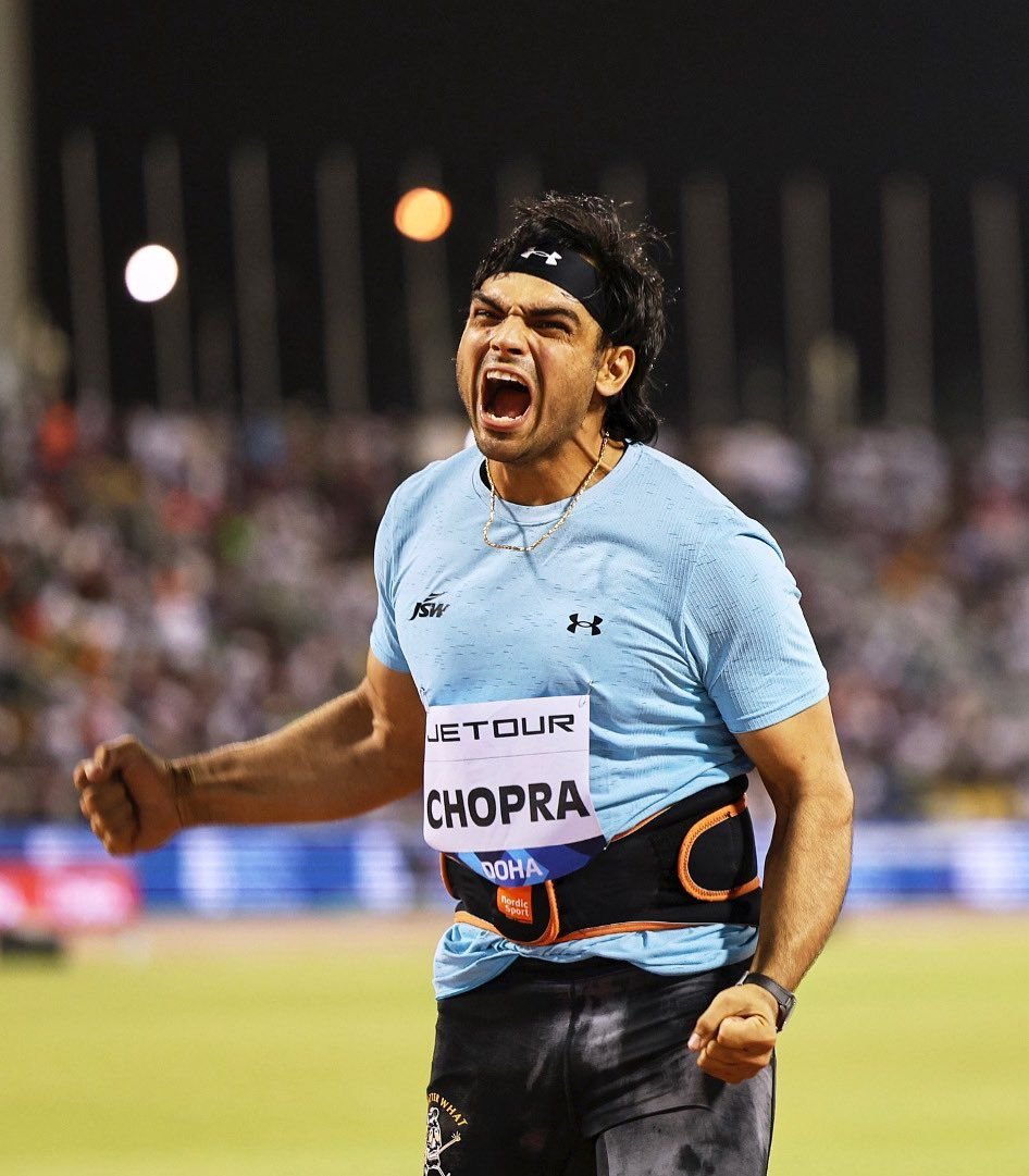 Narendra Modi (@narendramodi) on Twitter photo A spectacular feat! Congratulations to Neeraj Chopra for breaching the 90 m mark at Doha Diamond League 2025 and achieving his personal best throw. This is the outcome of his relentless dedication, discipline and passion. India is elated and proud.
<a href="/Neeraj_chopra1/">Neeraj Chopra</a> A spectacular feat! Congratulations to Neeraj Chopra for breaching the 90 m mark at Doha Diamond League 2025 and achieving his personal best throw. This is the outcome of his relentless dedication, discipline and passion. India is elated and proud.
<a href="/Neeraj_chopra1/">Neeraj Chopra</a>