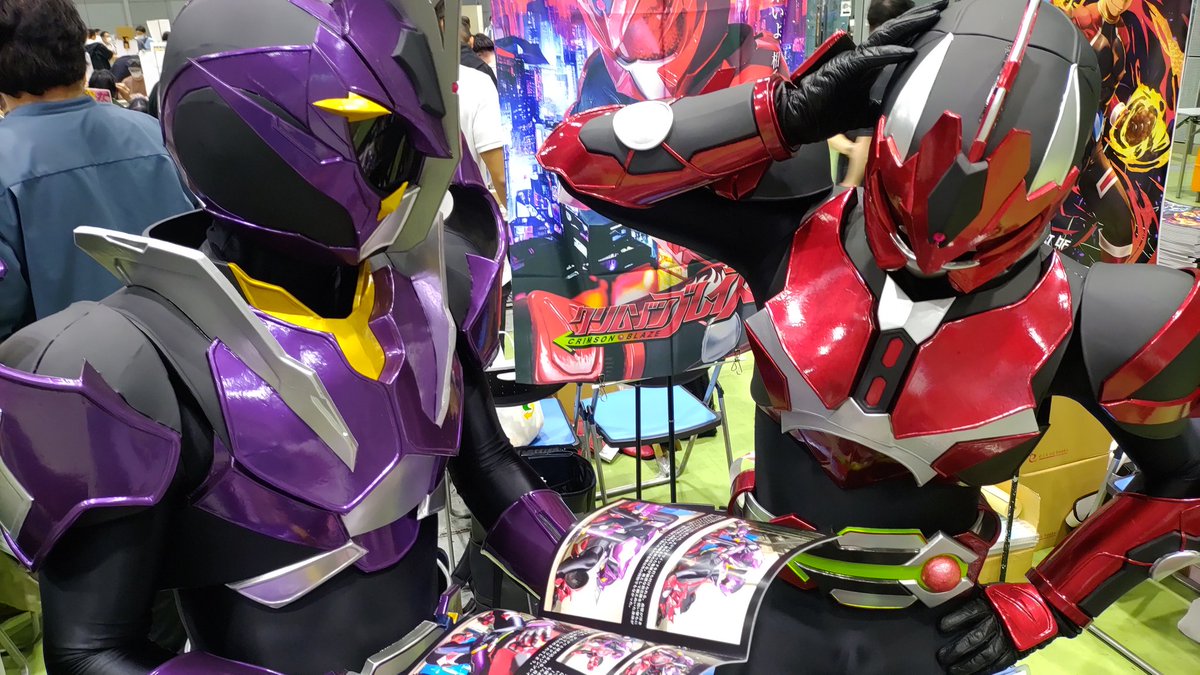 ブースの準備できました！！
クリブレとシャドブレとお待ちしてます～！！
#野郎フェス