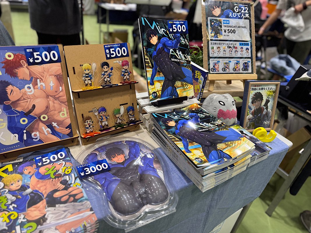 設営完了しました！G-22「えびてん丼」でお待ちしております🙇‍♂️