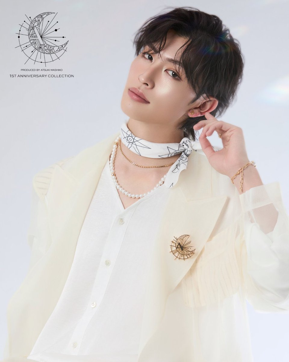 増子敦貴】A.MOON Double Moon Chain Bangle
