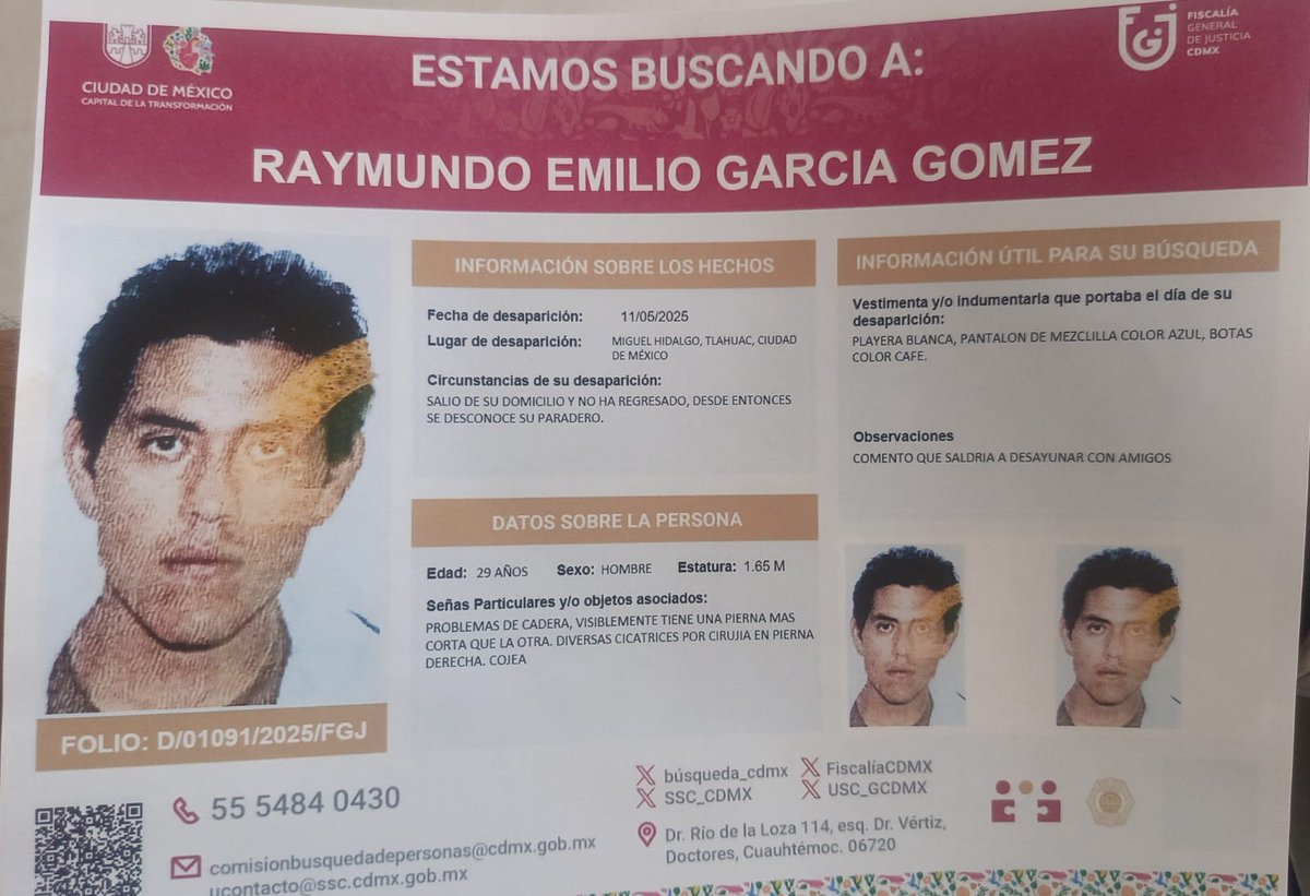 #Sebusca

Favor de compartir.

Raymundo Emilio García Gómez

#TecámacMex