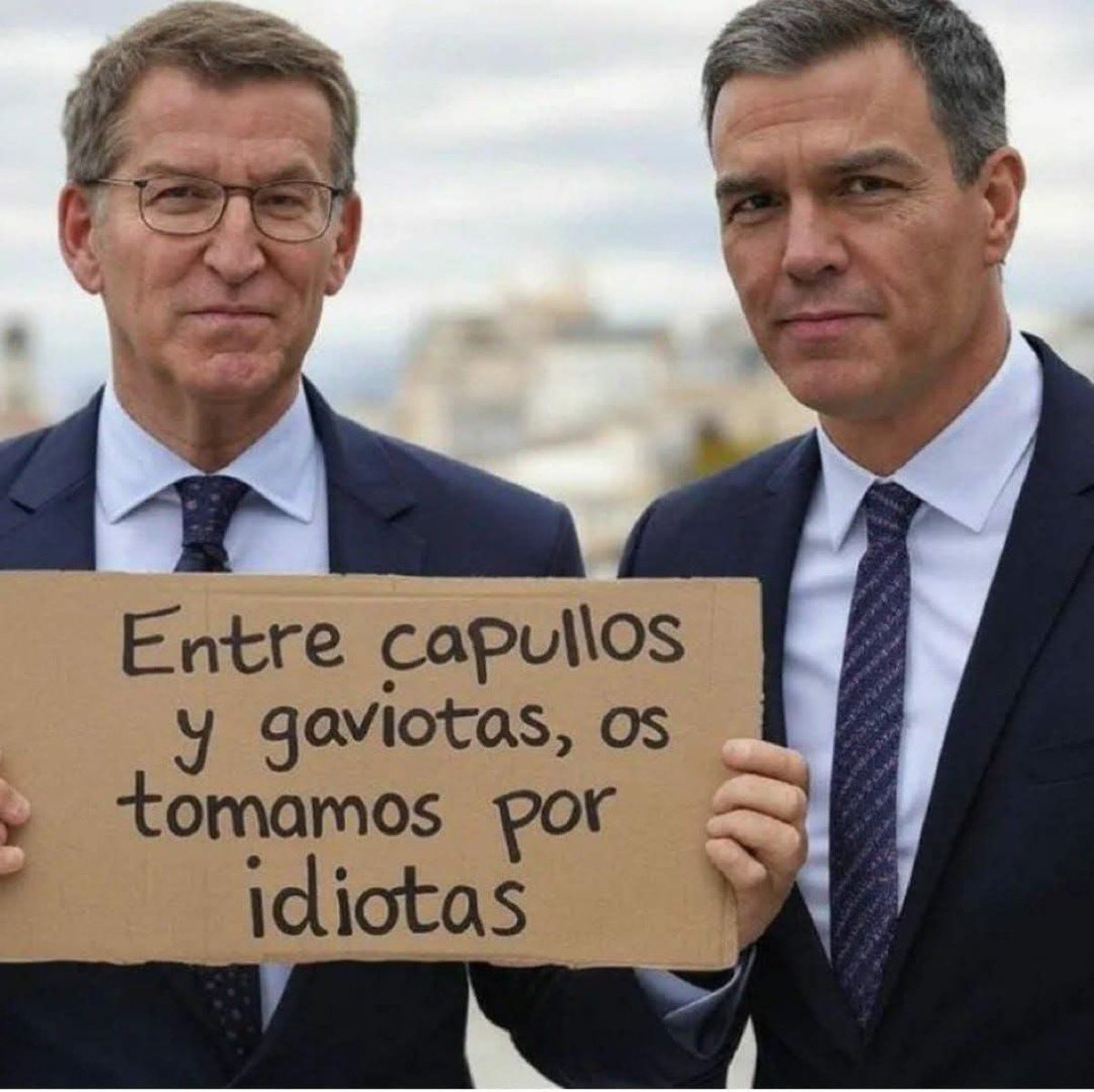La gente vota al PSOE. El PSOE gobierna solo o pactando con quien haga falta. Años y años de corrupción. La gente vota al PP. El PP gobierna solo o pactando con quien haga falta. Años y años de corrupción. Vuelta a empezar.