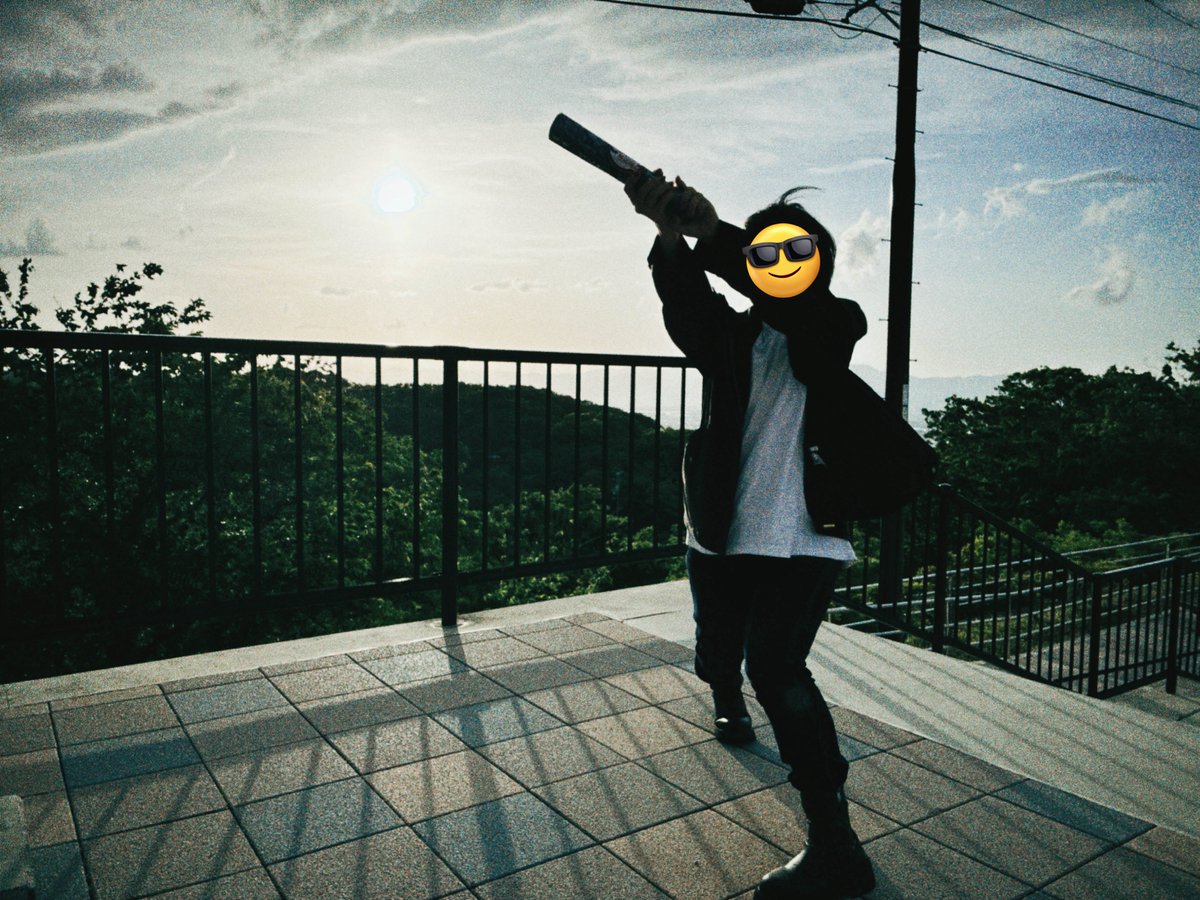 GEのポスター見たあと眉山にてはしゃぐ星の観察者です