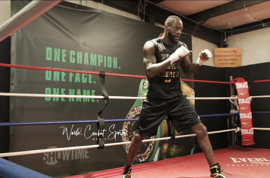 WorldCombatSpo1's tweet image. WBC King Deontay Wilder in fight camp. Some champions are revered more in their absence, than actively sending fighters to the upper room for triage care. ##bombzquad 

Pic credit: worldcombatsports