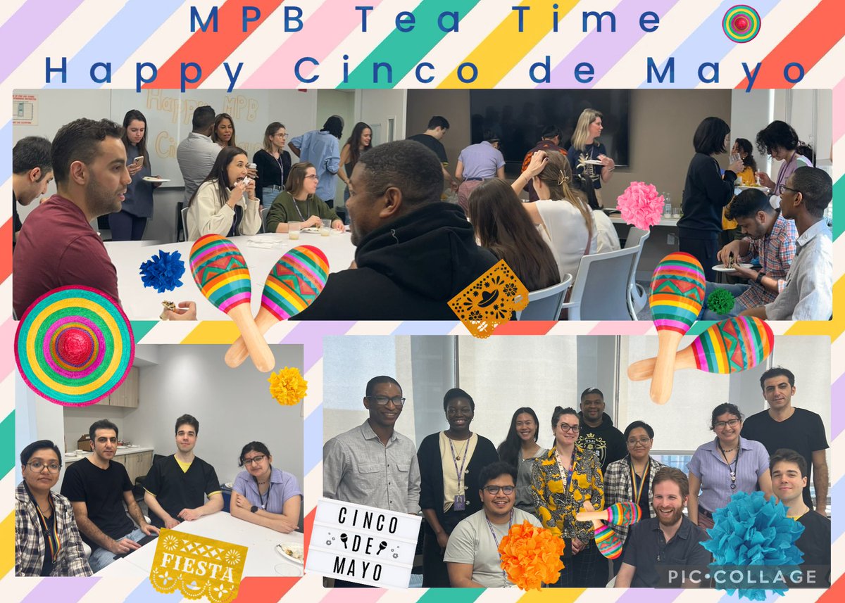 NYUPainResearch's tweet photo. #PRC Highlight: Happy Flash back Friday! Flashing Back to Cinco De Mayo! 💃🕺🏼🪇 MPB Tea Time always celebrating in style! #PRCpride #teatime🫖 #cincodemayo #flashbackfridays #thankyou #PRC https://t.co/9UiewXtvR2