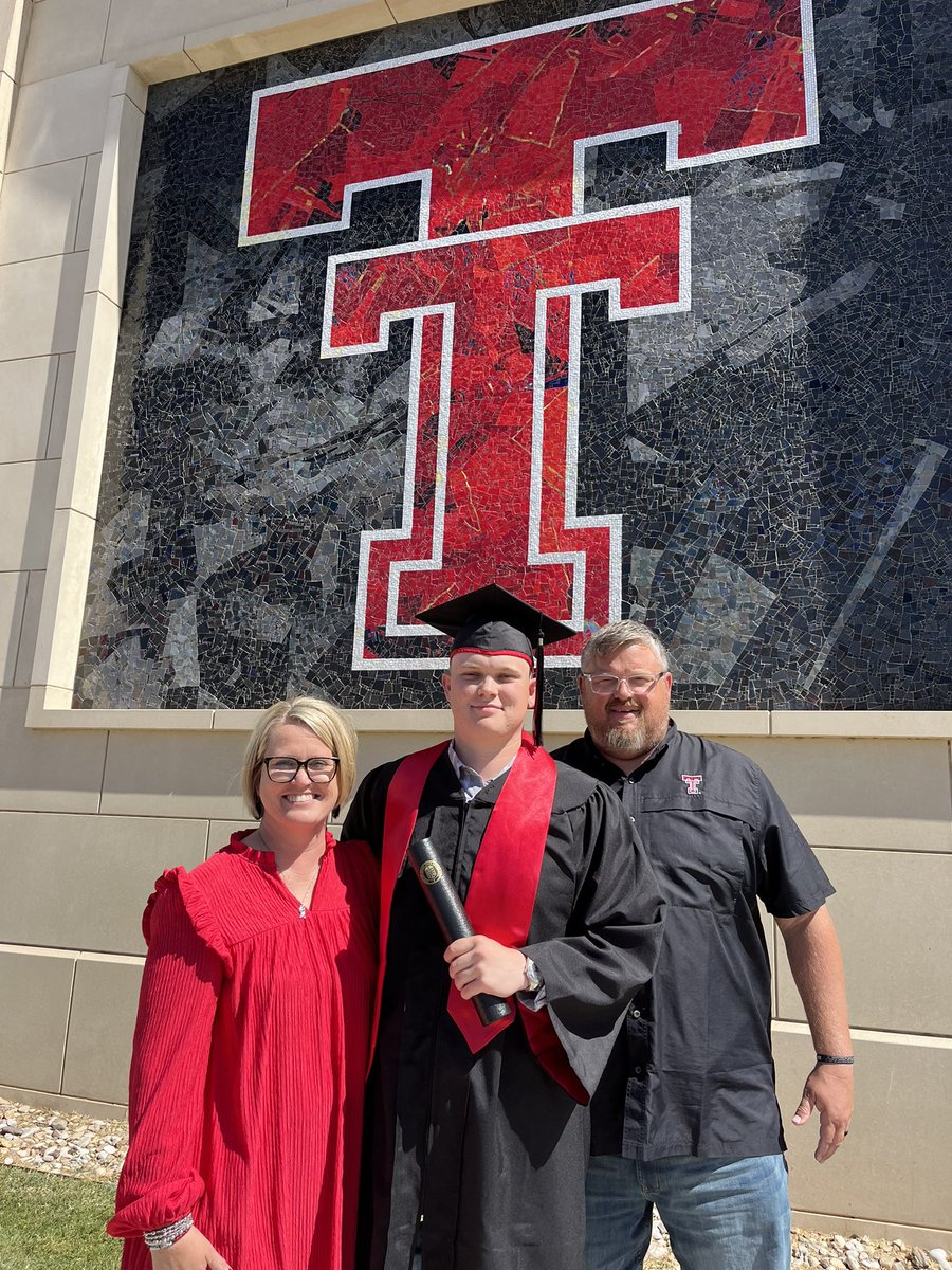 Thank you <a href="/TexasTech/">Texas Tech University</a> &amp; <a href="/TTU_EQUIPMENT/">TexasTechEquipment</a> for taking care of <a href="/breventobola21/">Breven Tobola Ŧ</a> for the last 4 years!  Now on to Grad School and a more TT opportunities! #ProudDad
