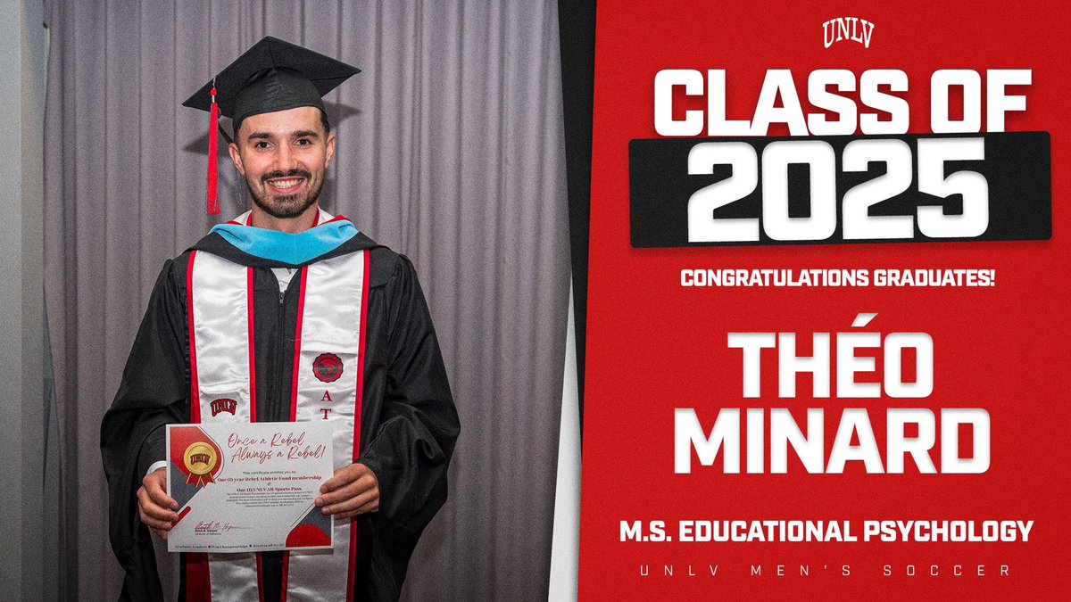 Our <a href="/unlv/">UNLV</a> spring graduates‼️ Congrats Théo &amp; Nico 👏👨‍🎓🎓📜 #FOREVERaREBEL