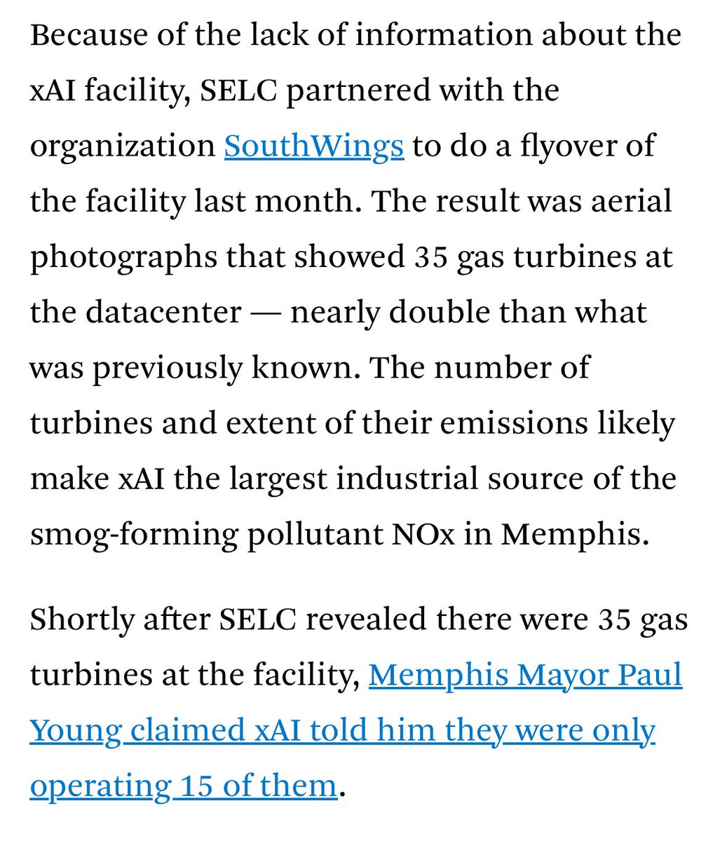 DannyVegito's tweet image. the facility powering grok is responsible for ungodly amounts of toxic pollution in South Memphis, a predominantly black community