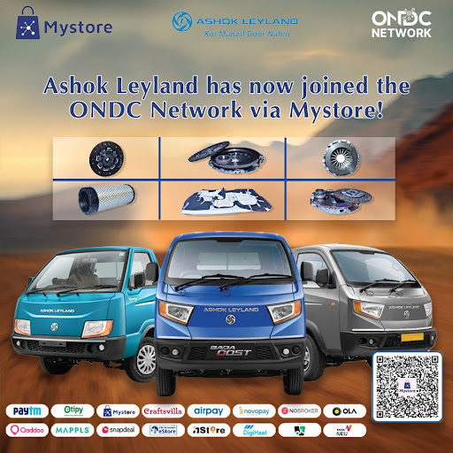 ONDC_Official's tweet photo. Ashok Leyland is now on the ONDC Network via Mystore! 🚛🔧
Find genuine spare parts & vehicle essentials — now available across ONDC-powered apps.
Powering logistics, the open commerce way.
🛒 Shop now: https://t.co/uGlVjmniWu
#ONDC #AshokLeyland #Mystore #AutoParts https://t.co/ZigAlhuISO