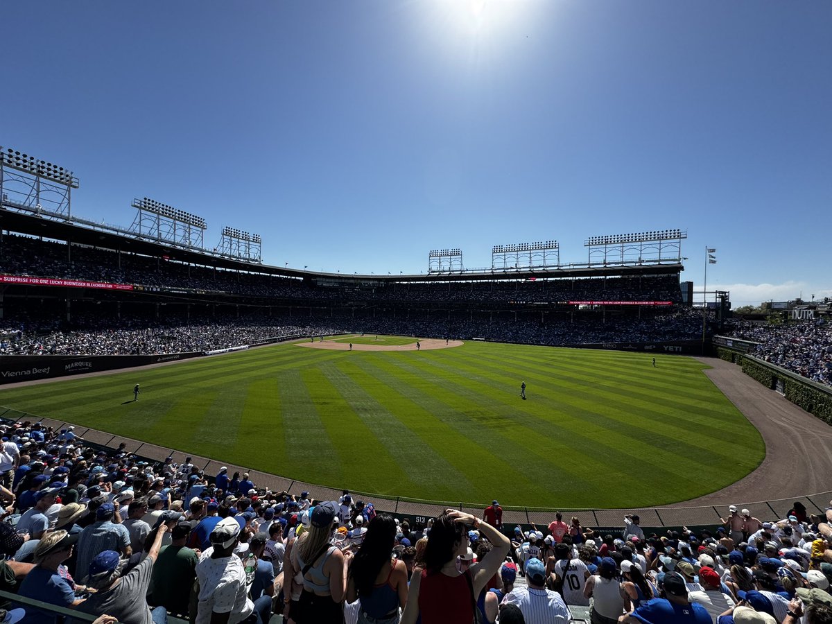 A beautiful day 4 a great game at <a href="/Cubs/">Chicago Cubs</a> <a href="/ofcwrigleyfield/">Wrigley Field</a> before tomorrow’s National Restaurant Association Show <a href="/WeRRestaurants/">National Restaurant Association</a> in Chicago! Can’t wait to meet this years vendors! #TradeShow #Restaurants #FoodService #ChicagoDogs #Chicago Will I see you at the show tomorrow? ❤️🍽️