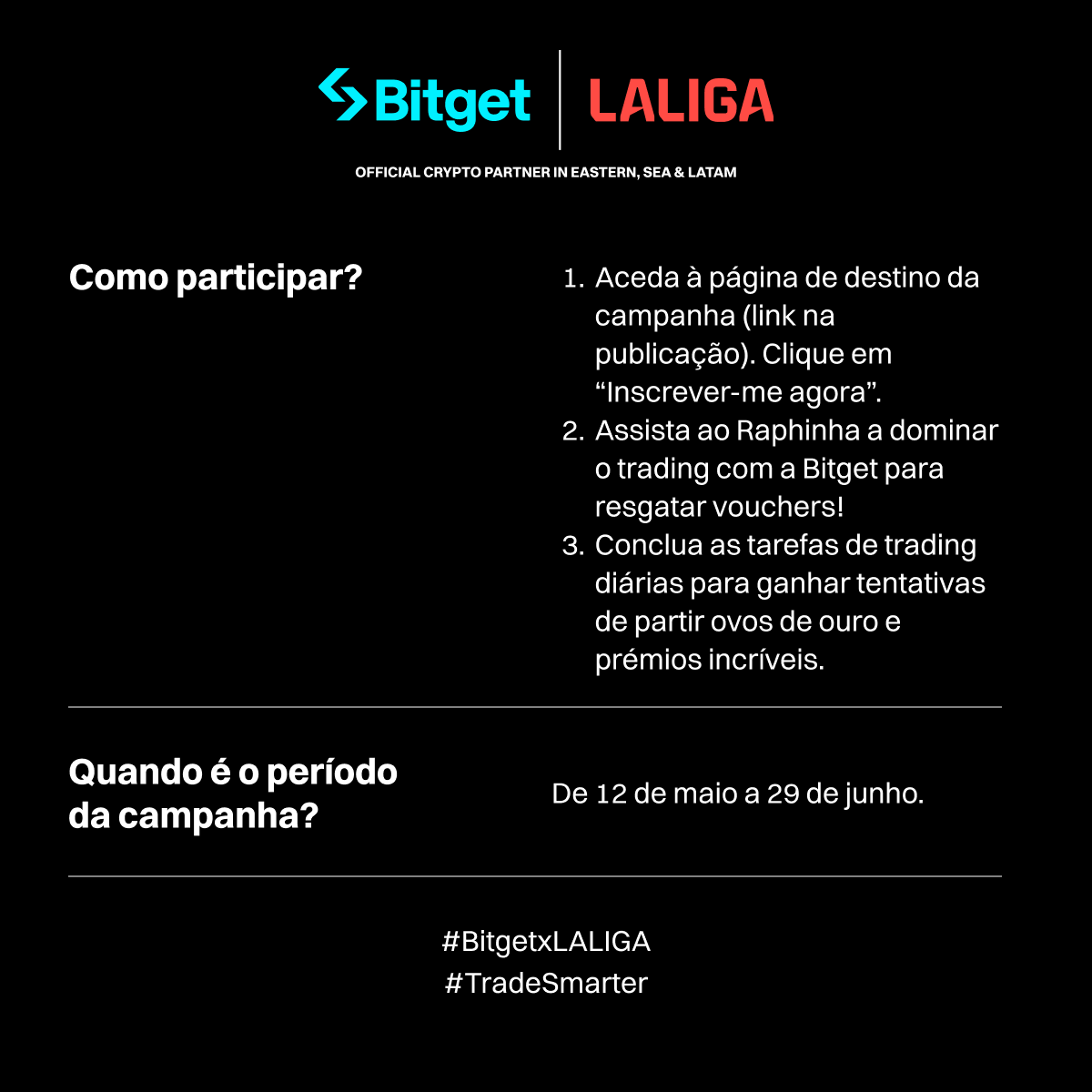 RZCryptoTrading's tweet photo. ⚽️ Quer negociar cripto como um profissional?
Assista ao vídeo e ganhe prêmios com a @bitgetglobal!
💥 Complete tarefas e concorra a produtos oficiais da LALIGA e prêmios em cripto.
👉 https://t.co/5cVXGLFoGe
#BitgetxLALIGA #TradeSmarter

#BitgetxLALIGA #TradeSmarter https://t.co/cOxspDoK5s