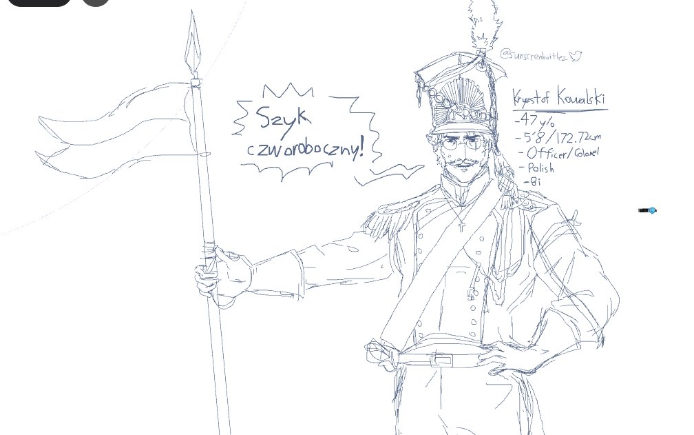 sunscrenbottlez's tweet image. I made some doodles on free draw of my gnb ocs 👅
-The French sapper on the last one isn't my oc fyi
#GNB #gutsandblackpowder #roblox