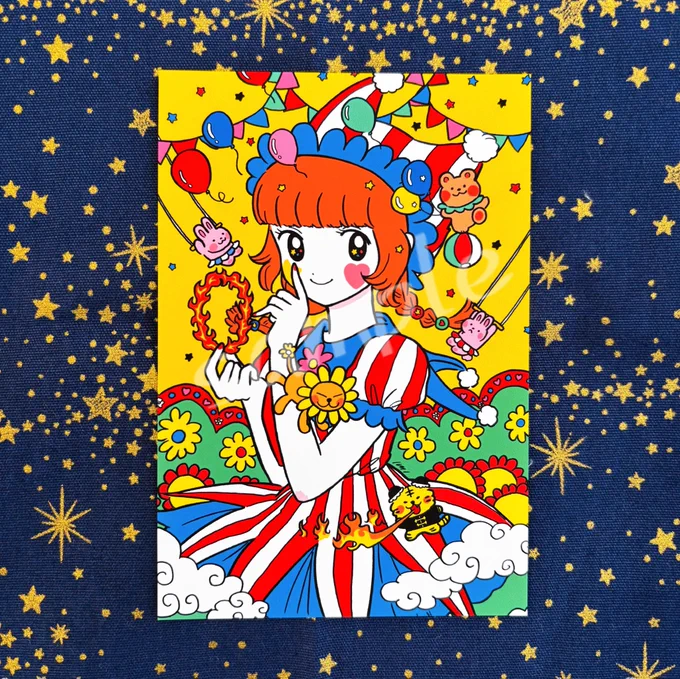 ・サーカスポストカード ・サーカスステッカー(3種) ・星座ステッカー(おうし座/ふたご座) オンラインショップ