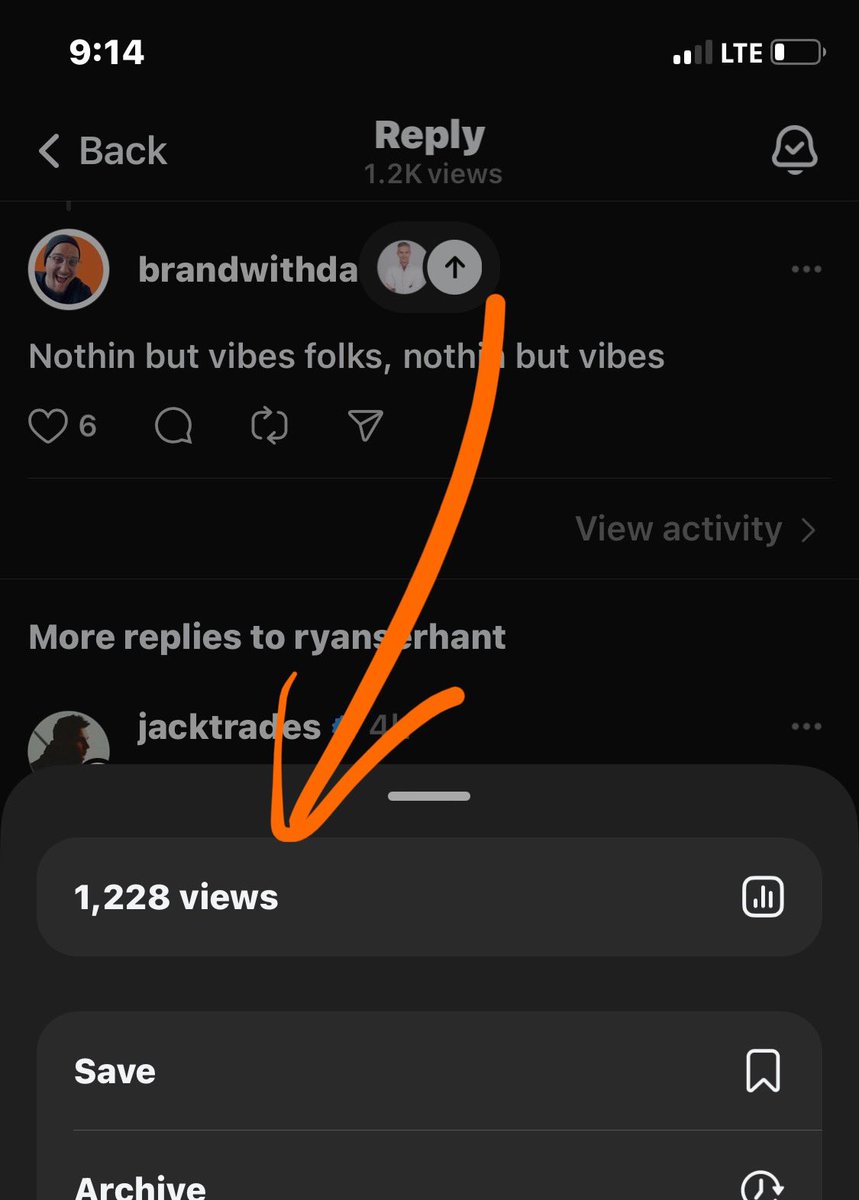 Nice to get this much reach from a throw away comment on IG Threads