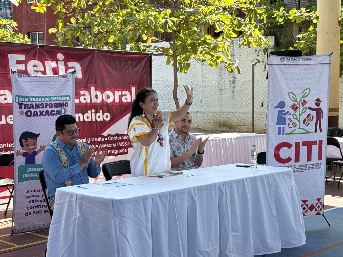 Para reforzar la vigilancia y erradicar el trabajo infantil en la región Costa del estado, la secretaria del Trabajo, <a href="/EditSantibanez/">Edith Santibañez</a>, realizó la toma de protesta de la Comisión para Prevenir y Erradicar el Trabajo Infantil (#CITI), del municipio de San Pedro Mixtepec.