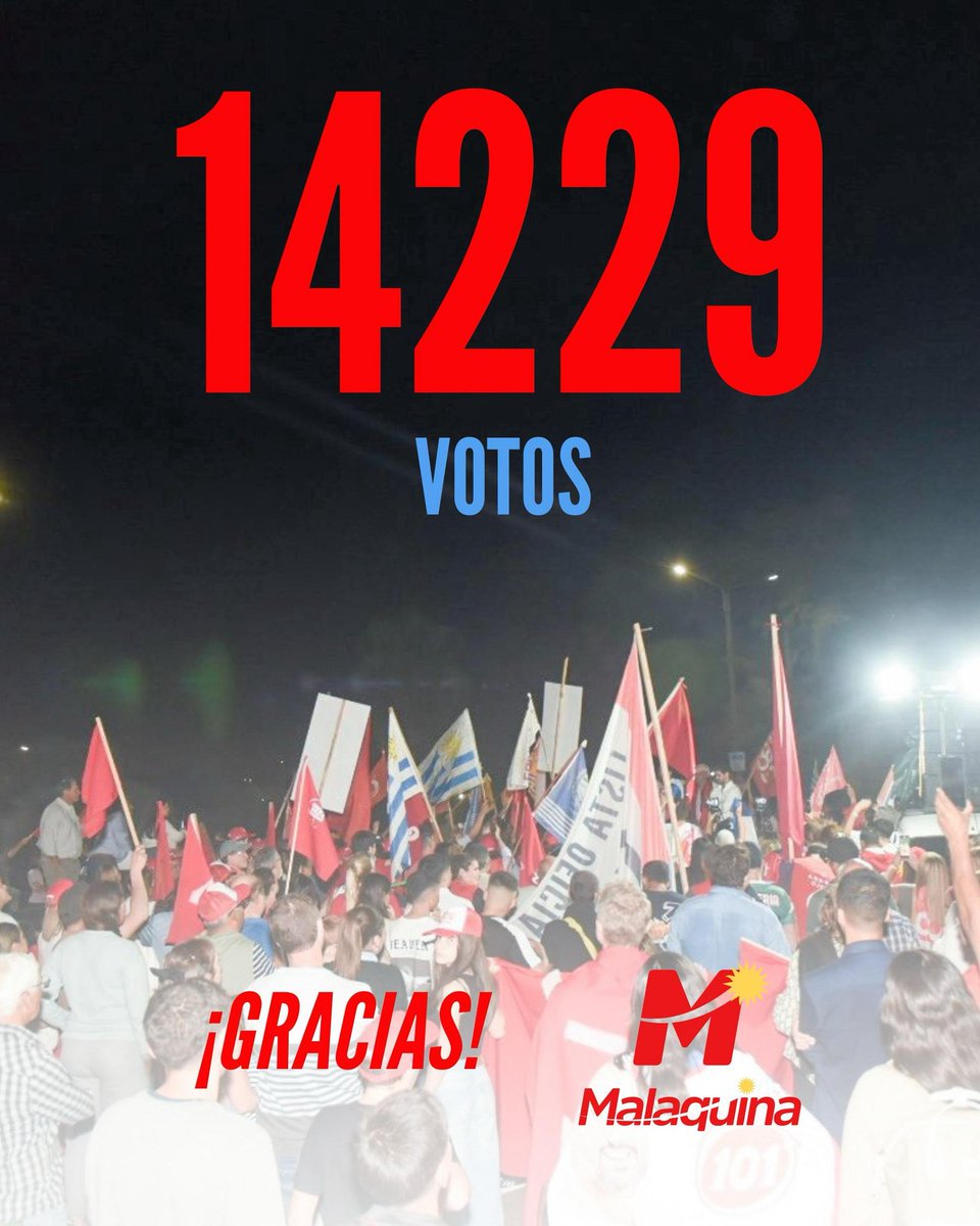 Gracias, Salto.
14.229 personas eligieron renovación, trabajo y compromiso. Vamo’ arriba!!!