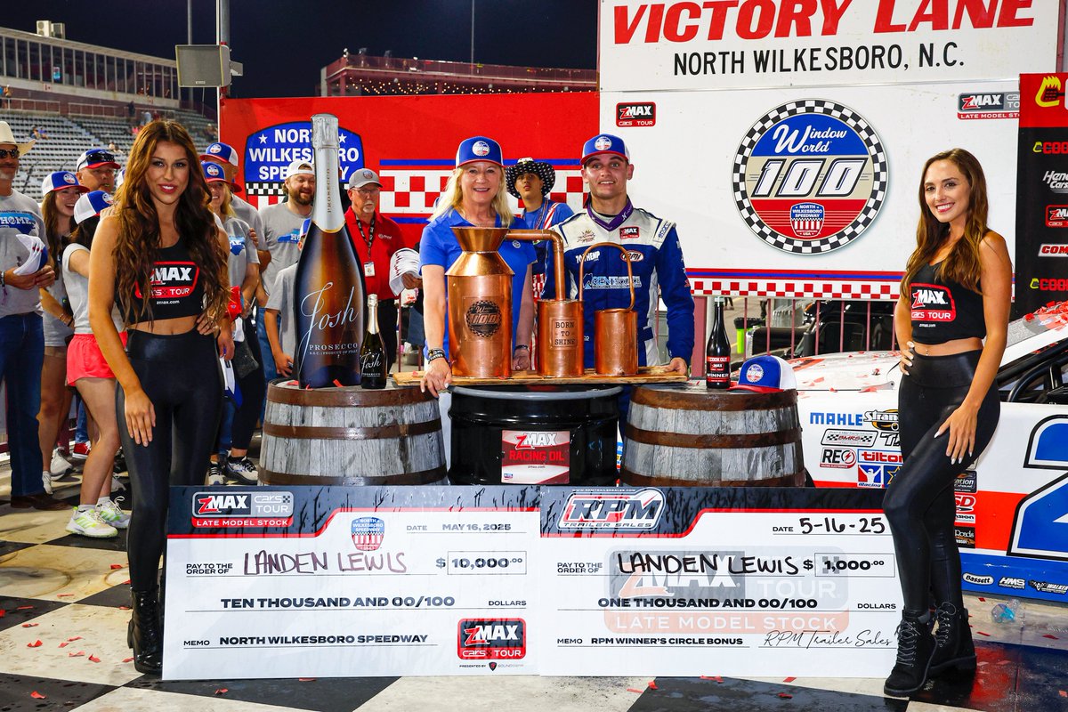 NEWS | <a href="/landenlewis99/">Landen lewis</a> dominates the Window World 100, takes zMAX <a href="/CARSTour/">CARS Tour</a> points lead. 

LEARN MORE 📰: bit.ly/WindowWorld100