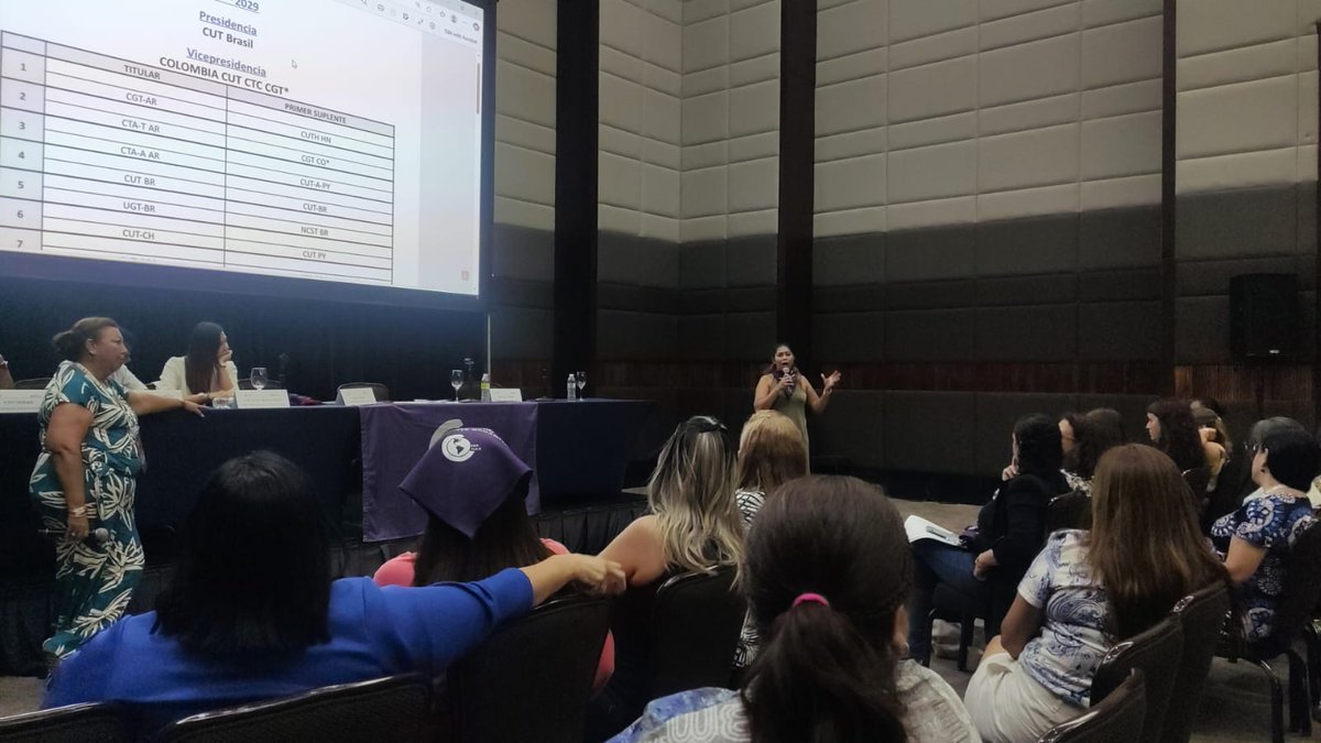 CTRP_Panama's tweet photo. Durante el 5to. Congreso de la @CSA_TUCA la CTRP estuvo representada pero nuestros dirigentes: Edgar Rodríguez- Secretario General Adjunto y Dialys Campa -Secretaria de Género. https://t.co/CxzjU1wMkr