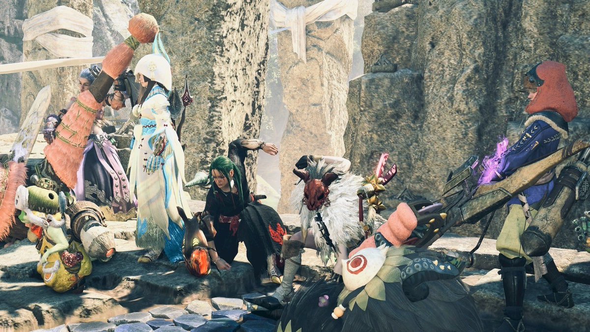 昨日は久々に自鯖で集まれた👋

もののけ姫したりして
たのしかったーよー！

#モンハン
#モンハンワイルズ