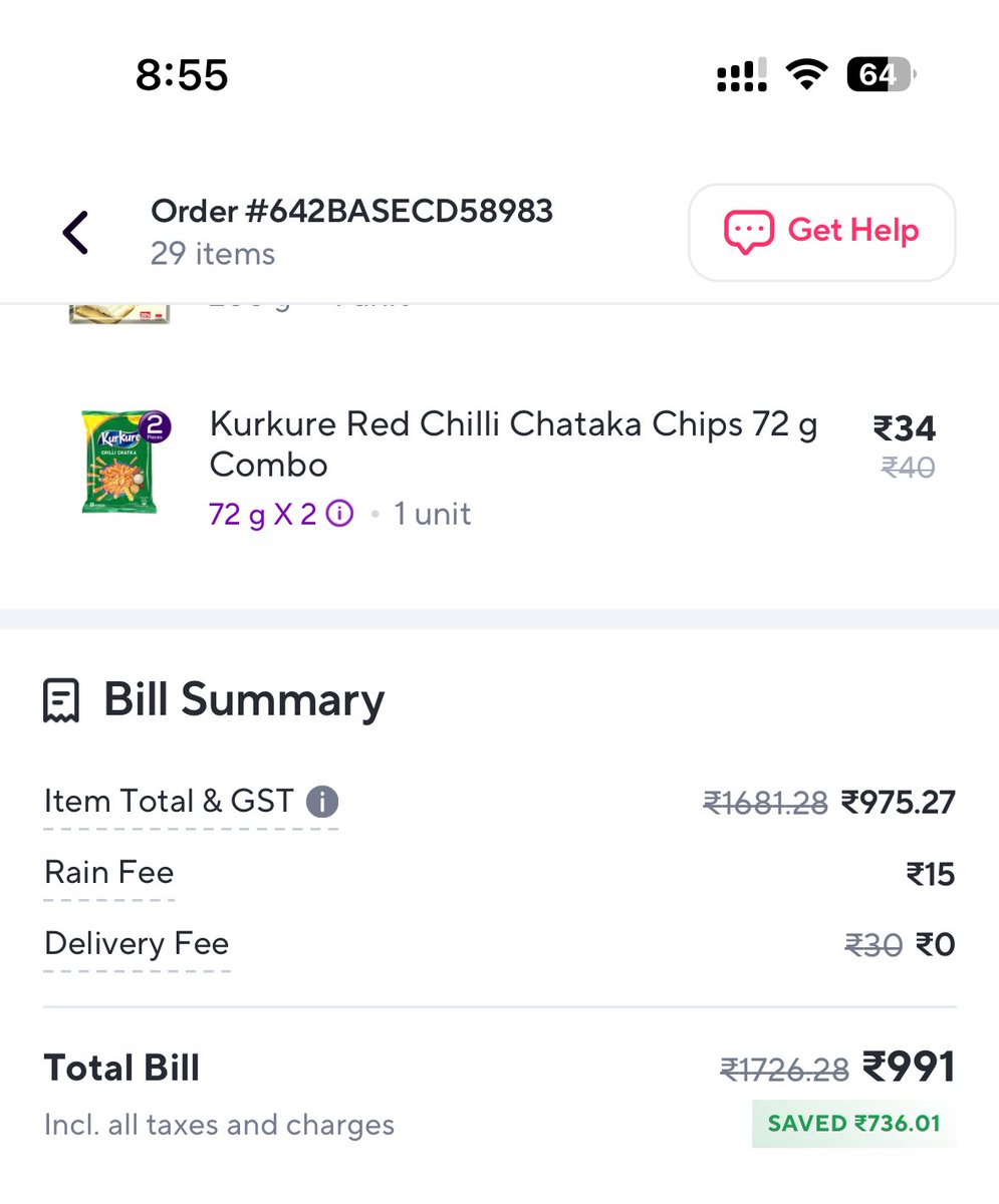 DearShubhu's tweet photo. @ZeptoNow just charged me Rain fees when its so sunny outside. Way to scam the customer! 

#Zepto #zeptoscam https://t.co/vugMOTMvTL