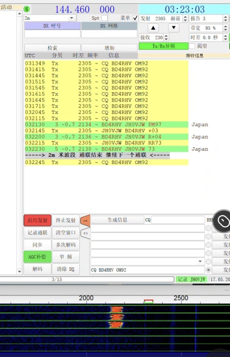 Bd4Rhv's tweet photo. 2M BY4-JA  TNX QSO JH0VJW https://t.co/pcbcBSXAb8