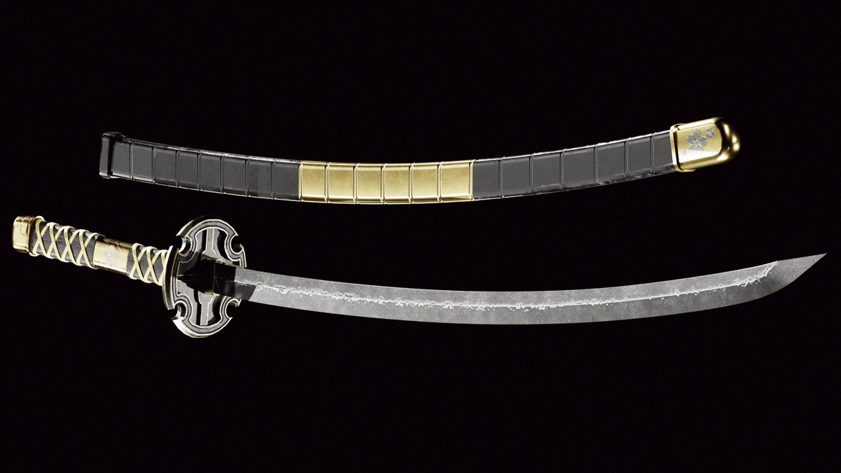 Created for <a href="/NotZakcool3/">PyroZoku</a> Weekly challenge. Had a lot of fun doing a katana for the first time!I didn't have a ton of time to work on this, but still wanted to share it. 12k tris.

Check bio for commission availability

#RobloxDev #blender #RobloxDevs