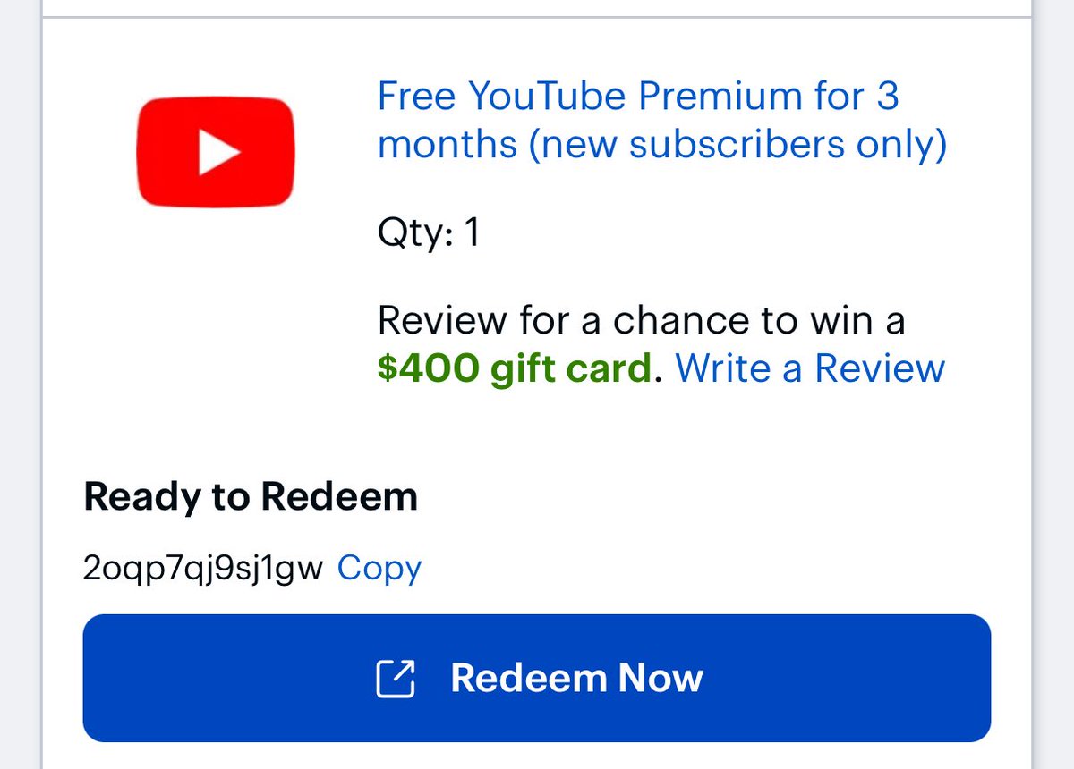 Hope someone redeems! <a href="/YouTube/">YouTube</a>