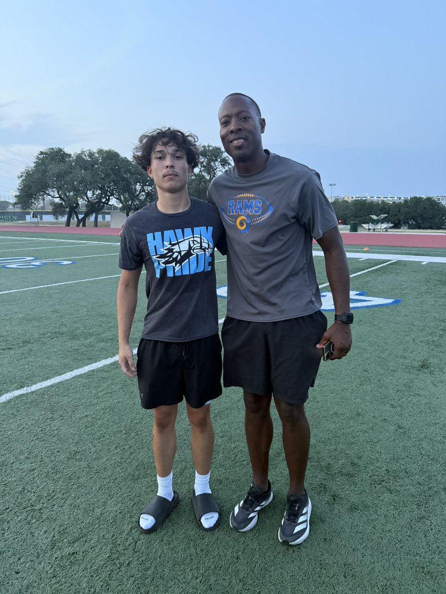 XavierSmith008's tweet image. Had a great day at the @AngeloStateFB camp. Glad I got to show my talent. Thank you @Coach_JJohnson for making me better today. @NISDHarlan @coachesalas