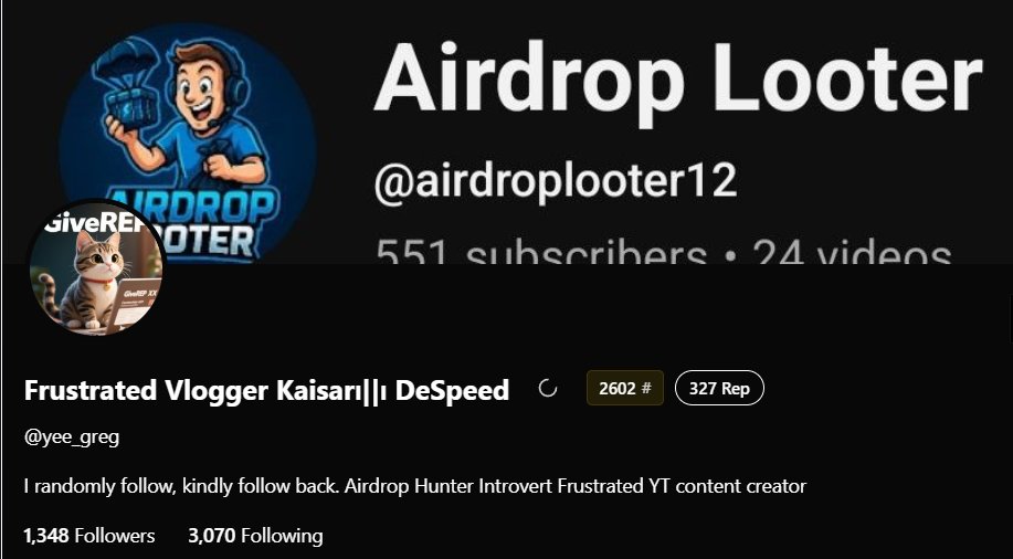 yee_greg's tweet photo. How many reputation points have you earned so far? 

We are too early for the TGE! Let's engage each other and climb up the leaderboard! 

Mention your favorite loyalty programs and don't forget to include @GiveRep on your Tweet. 
Comment below, like and RT!

@ikadotxyz https://t.co/xntXytaKZv