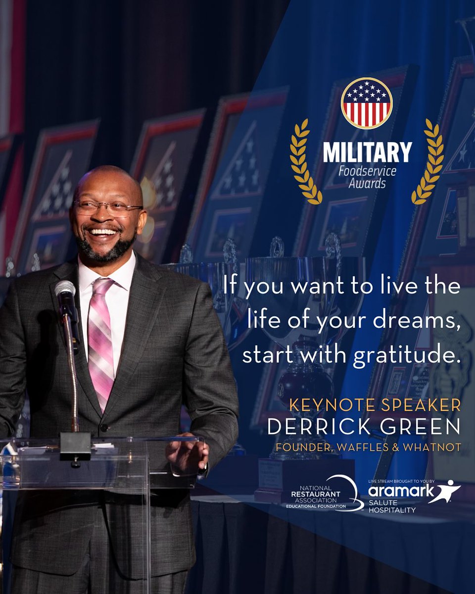 NRAEF's tweet image. Honoring excellence in uniform 🏆

This evening at our #MilitaryFoodserviceAwards, we celebrated outstanding service members who exemplify leadership, dedication, and culinary excellence in military foodservice!