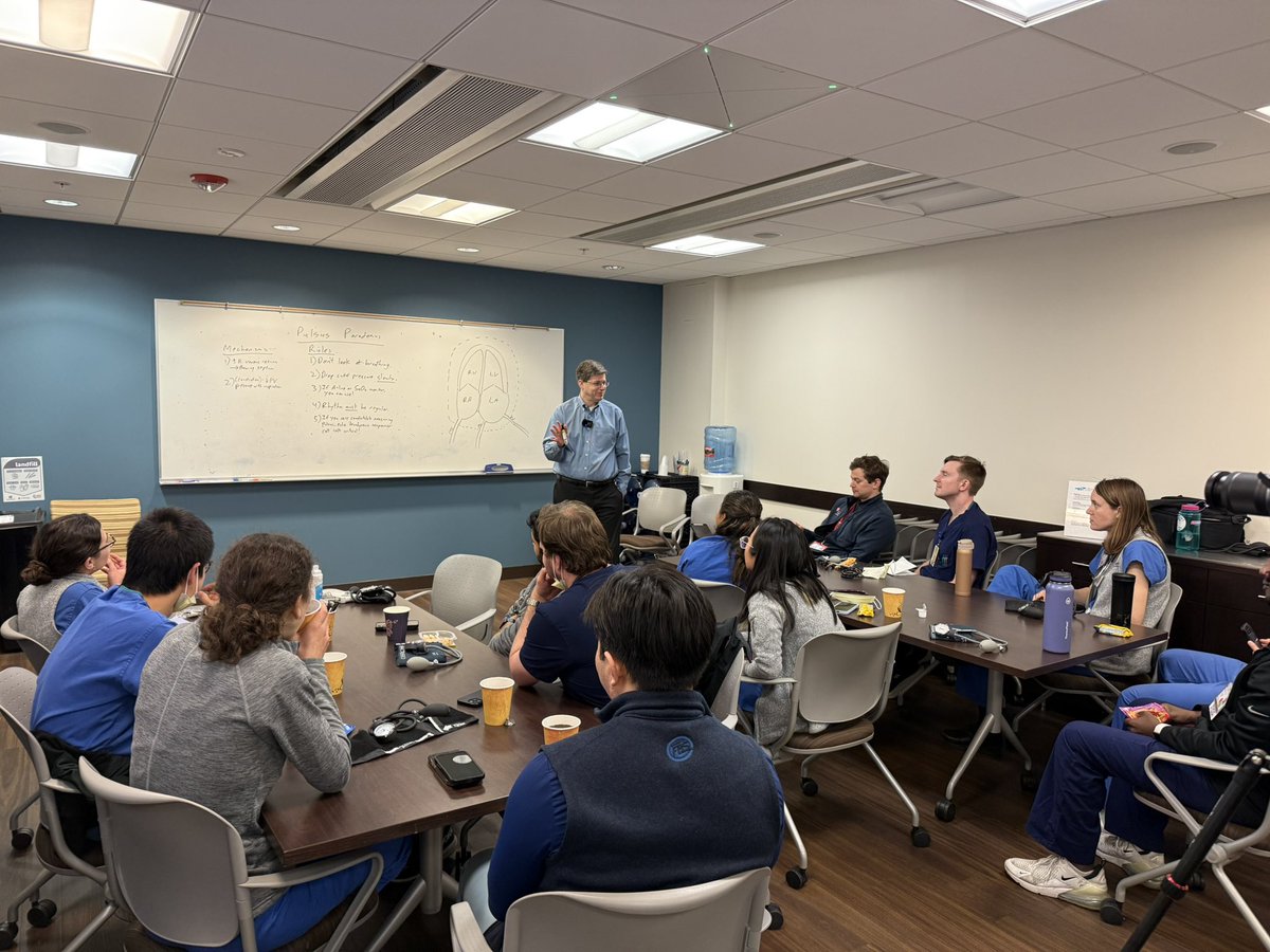 Ronald Witteles (@ron_witteles) on Twitter photo Had the opportunity to lead the <a href="/StanfordMed25/">Stanford Medicine 25</a> #Stanford25 session for our <a href="/StanfordMedRes/">StanfordMedRes</a> interns today on pulsus paradoxus.🫀One of the most practical #physicalexam skills - and able to recreate it by breathing through a straw! Congrats to <a href="/StanfordChiefs/">Stanford Internal Medicine Chiefs</a> #SulaimanSomani for Had the opportunity to lead the <a href="/StanfordMed25/">Stanford Medicine 25</a> #Stanford25 session for our <a href="/StanfordMedRes/">StanfordMedRes</a> interns today on pulsus paradoxus.🫀One of the most practical #physicalexam skills - and able to recreate it by breathing through a straw! Congrats to <a href="/StanfordChiefs/">Stanford Internal Medicine Chiefs</a> #SulaimanSomani for