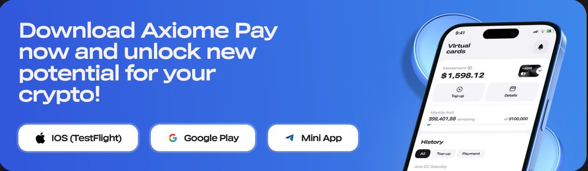 ⚙️ The transition to the new Axiome Wallet has officially begun!

🚨 Expect slight delays in wallet &amp; explorer functions today.
💳 Axiome Pay stays unaffected.
🔵 iOS users — first wave rolls out via TestFlight
🟢 Android users — APK file incoming
📲 App Store listings follow in
