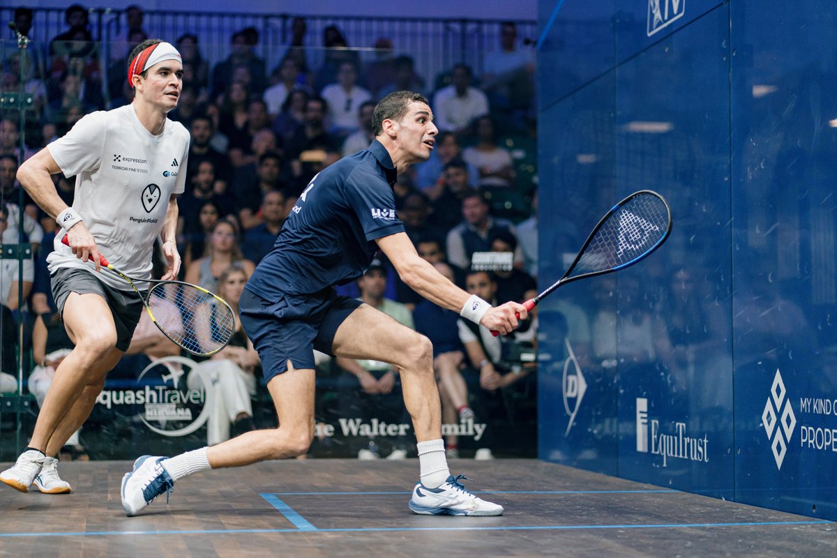 The all-#TeamDunlop battle in the <a href="/PSAWorldChamps/">PSA World Championships</a> semi finals goes the way of <a href="/AliFarag/">Ali Farag</a> ⚔️

#PSAWorldChamps