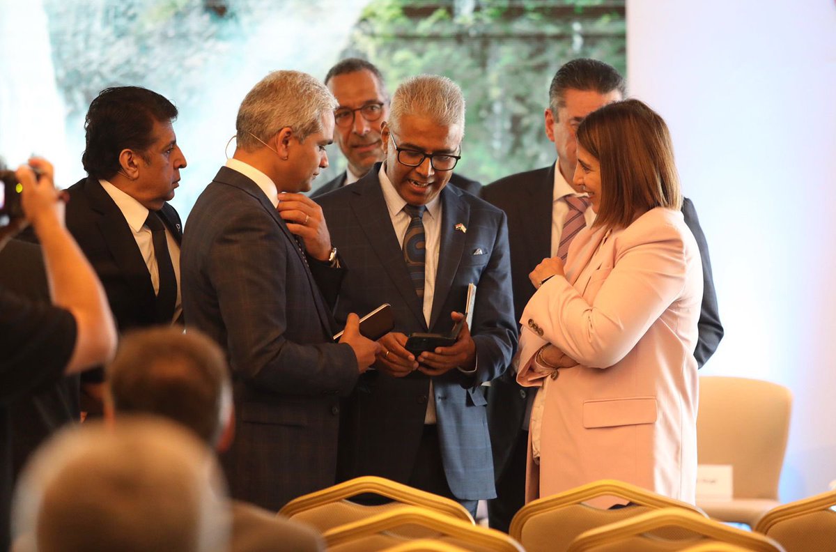 PikiIrene's tweet photo. 📌 Honoured to represent President @Christodulides at the launch of the India–Greece–Cyprus Business & Investment Council (IGC) in Limassol 🇮🇳🇬🇷🇨🇾.

🤝This new trilateral platform sends a clear message: 🇨🇾Cyprus is not standing still. We are moving — with purpose, with allies, with a vission.

Thank you Mr. Sanjay Tugnait, President & CEO, Fairfax Digital Services @FairfaxData for the inspiring speech: Digital Democracy in Action.

#IGC #CyprusIndiaGreece #BrainGain #KnowledgeEconomy #DigitalTransformation #GlobalTalent  #IMEC #InnovationHub 
____________________________________

📌 Με ιδιαίτερη χαρά εκπροσώπησα τον Πρόεδρο της Δημοκρατίας @Christodulides στα εγκαίνια του India–Greece–Cyprus Business & Investment Council (IGC) στη Λεμεσό 🇮🇳🇬🇷🇨🇾.

🤝 Η νέα αυτή τριμερής συνεργασία στέλνει ένα ξεκάθαρο μήνυμα:🇨🇾 Η Κύπρος δεν μένει στάσιμη. Προχωρά — με σύμμαχους, με σχέδιο και όραμα.