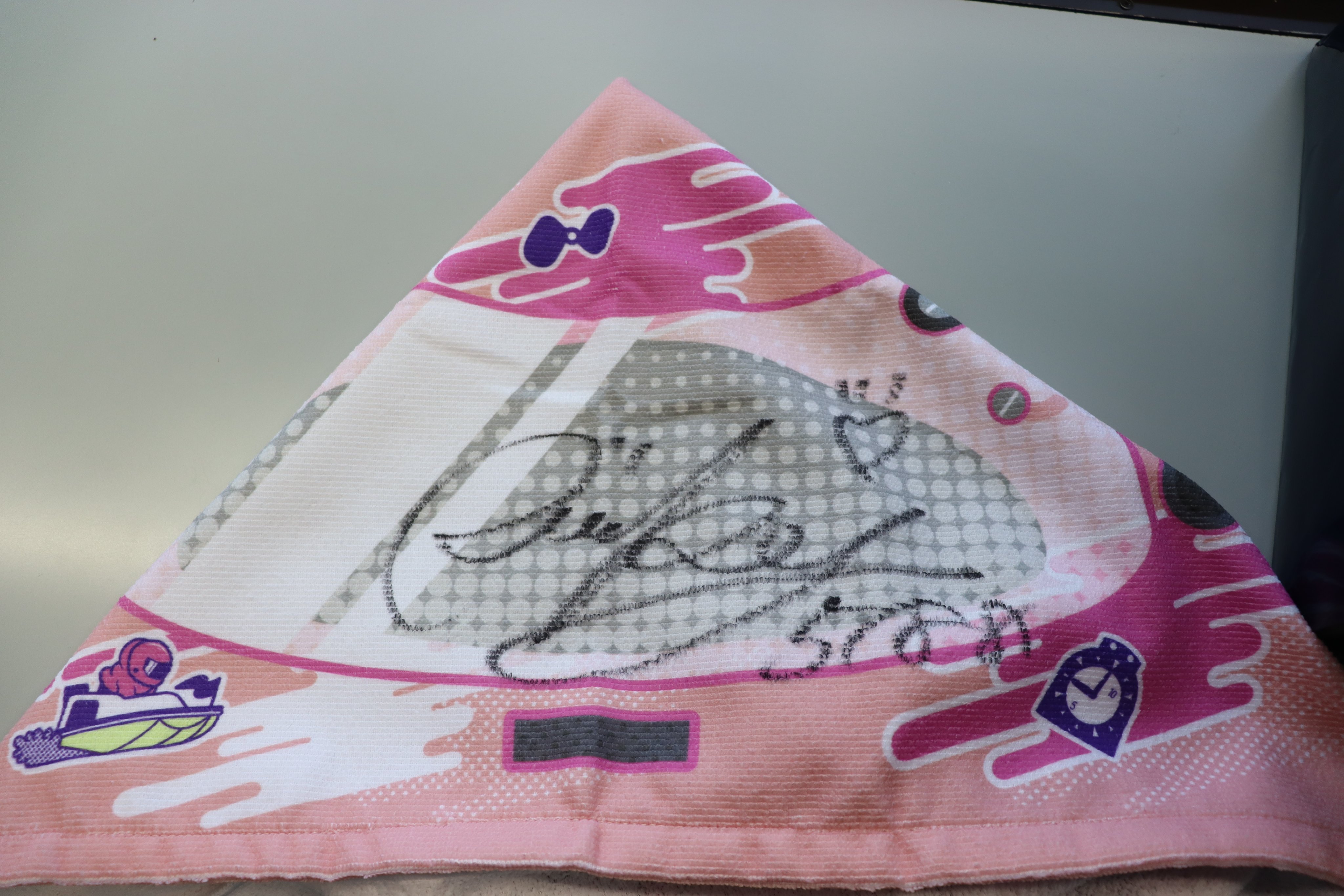 ボートレース　倉持莉々 サイン入り　タオル　マフラータオル　SG オールスター ボートレース 倉持莉々 サイン入り タオル マフラータオル SG