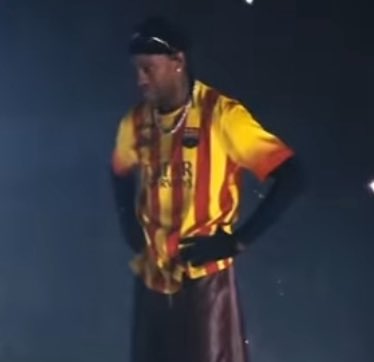 we really converted travis he isnt letting our jerseys go😭😭