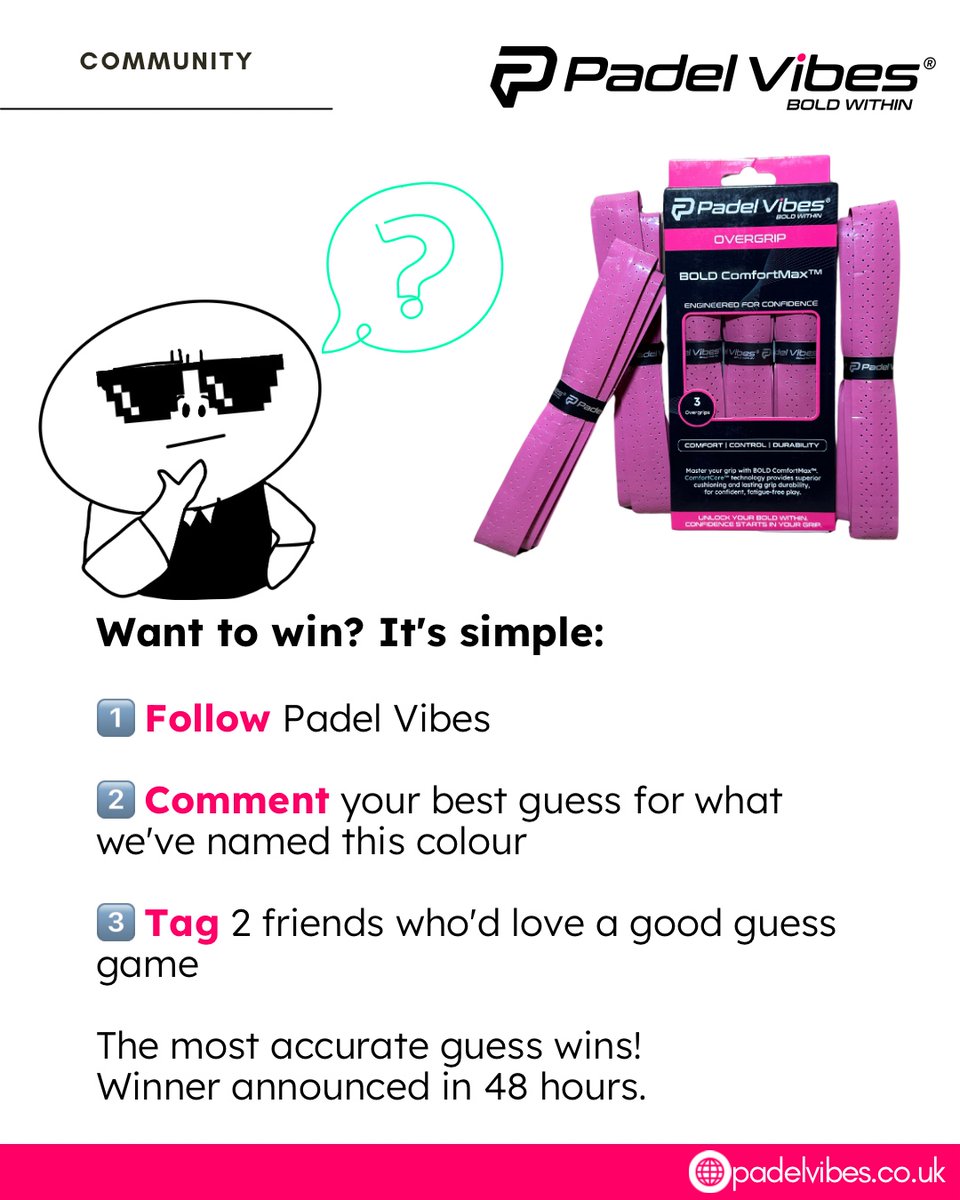 PadelVibes's tweet photo. 🎉 GIVEAWAY TIME! 

What would YOU name this stunning shade? 💖 https://t.co/SKudphO4qc