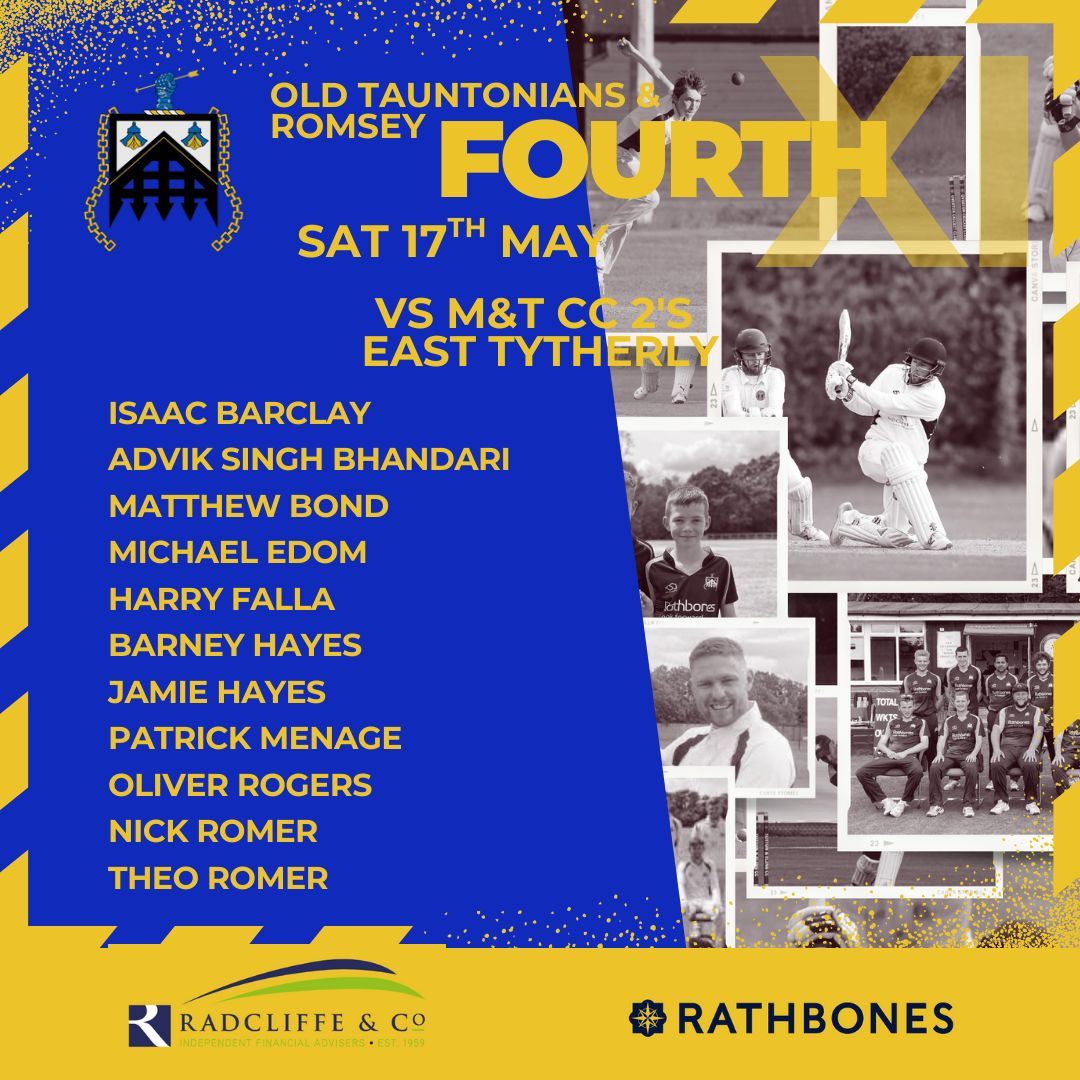 In what looks like anohter weekend of weather here are the four teams for the weekend.