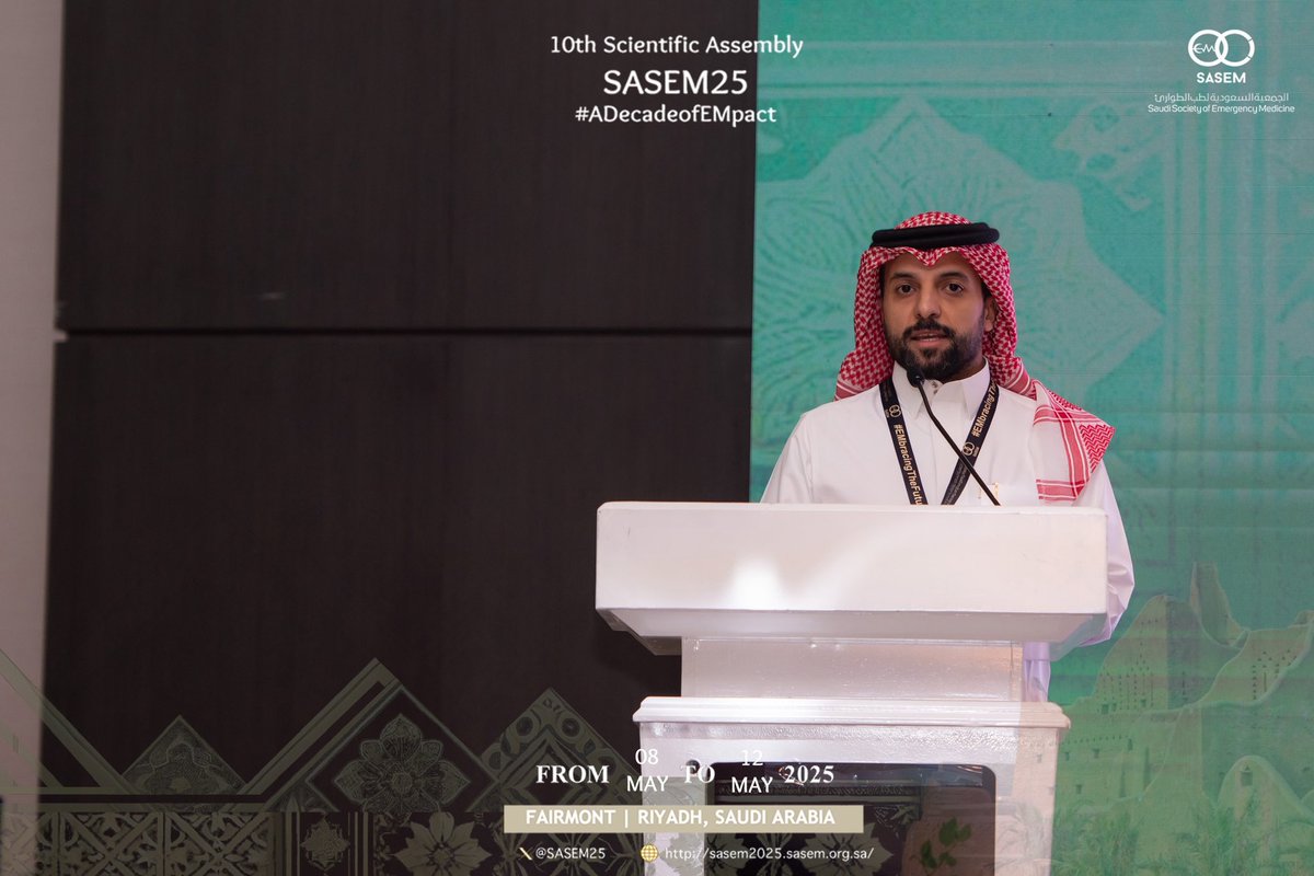 Trauma Meets Tech at #SASEM25!🌟

How is AI transforming emergency care? This session dove into real-world applications improving trauma assessment and decision-making.

Dr. Khalid Almulhim 

<a href="/SaudiEmergency/">SASEM</a>
#ADecadeOfEMpact 
#EMbracingTheFuture