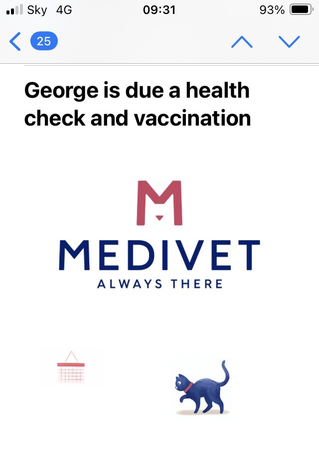 B - 😹😹😹😹 after all the fun of getting me in the cat carrier yesterday Mum just got this email!! Come on George! 5 circuits of the lounge is the figure to beat!! 😹😹😹😹🤍